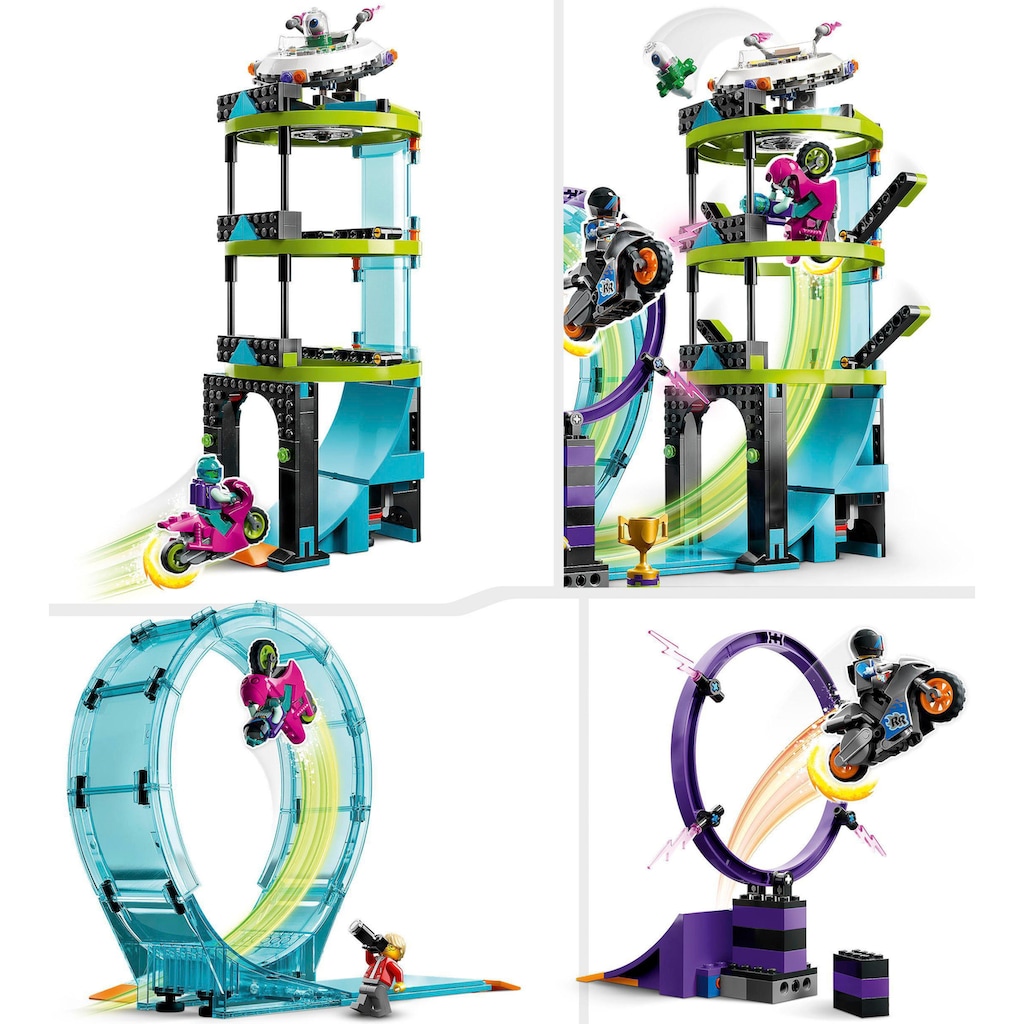 LEGO® Konstruktionsspielsteine »Ultimative Stuntfahrer-Challenge (60361), LEGO® City Stuntz«, (385 St.)