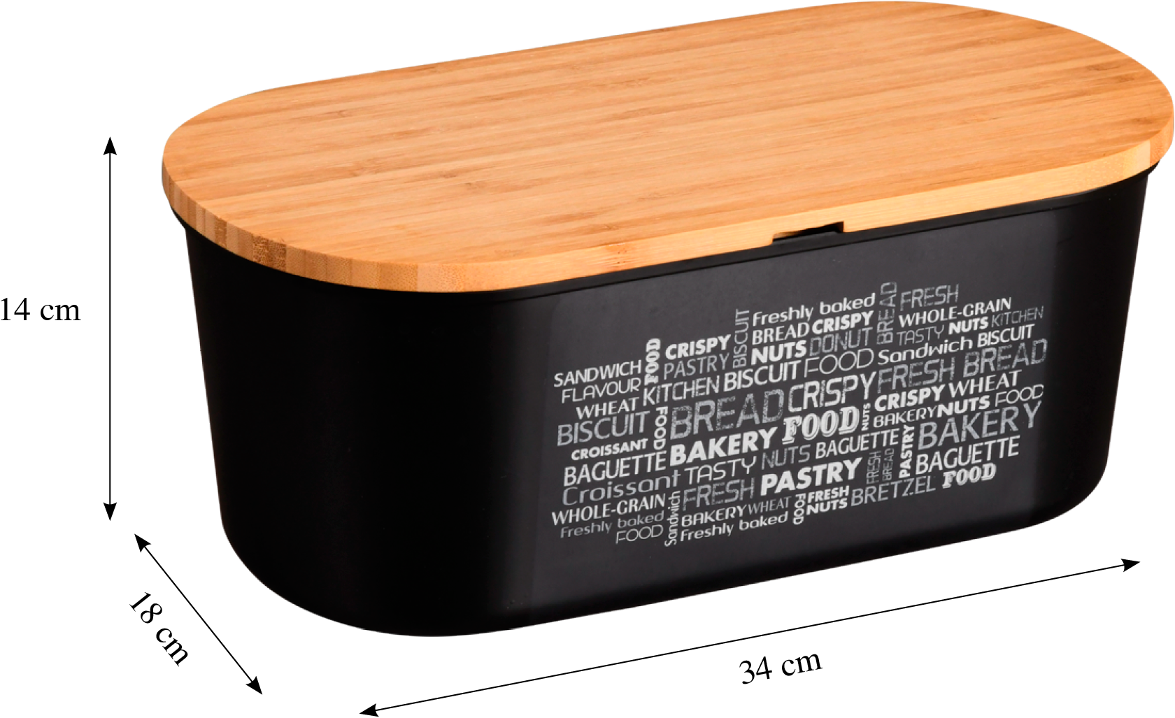 KESPER® Brotkasten »Brotbox«, (1 tlg.), Deckel als Schneidebrett verwendbar günstig online kaufen
