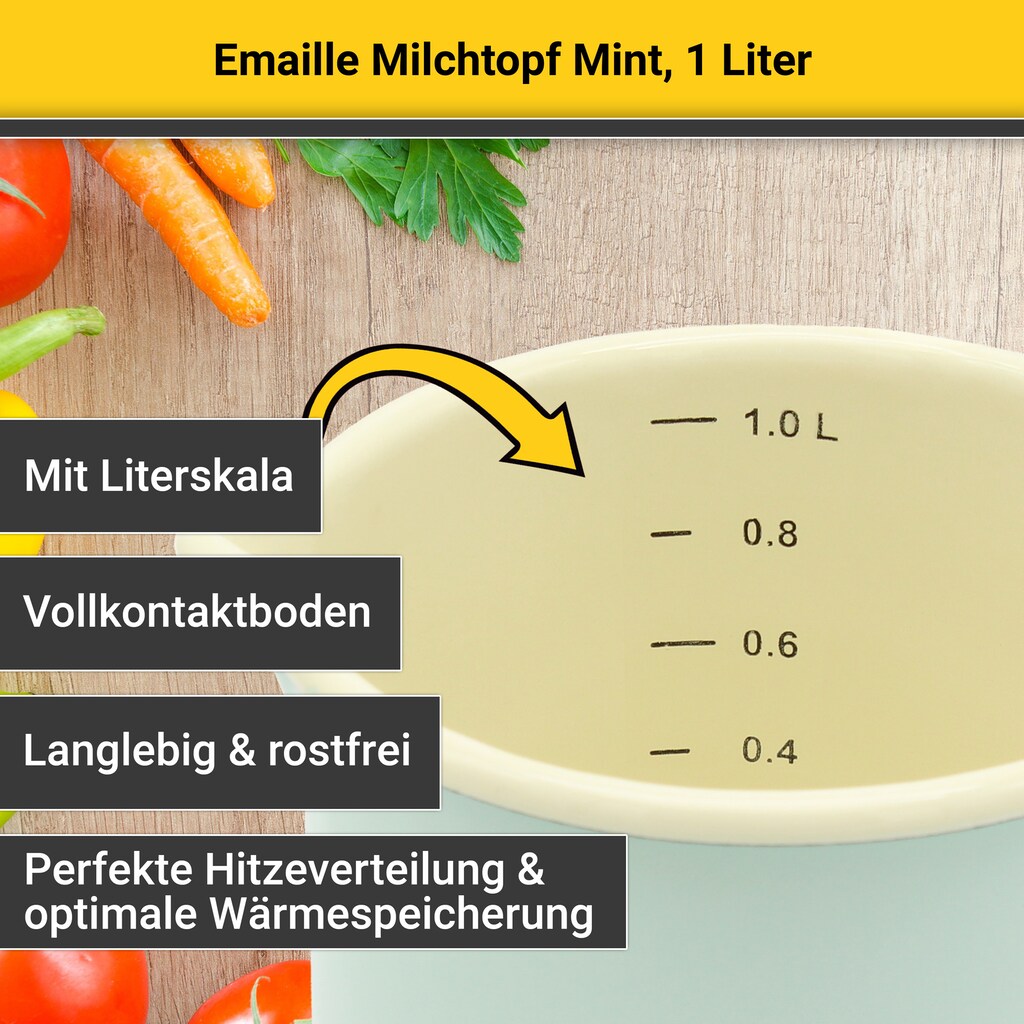 Krüger Milchtopf, Emaille, (1 tlg.)