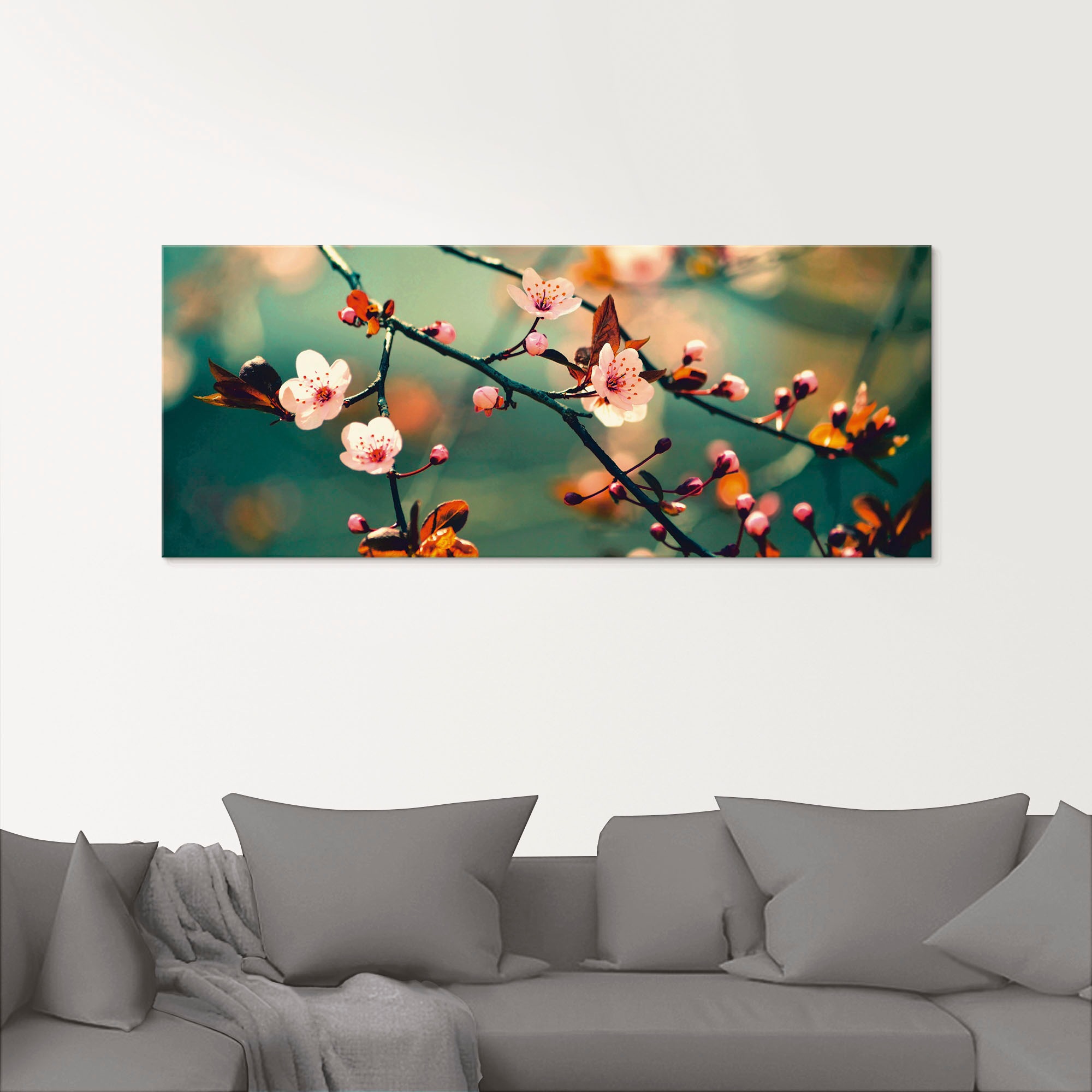 Artland Glasbild »Japanische Kirsch Sakura Blumen« Blumen 1 Stk. tlg. in verschiedenen Größen