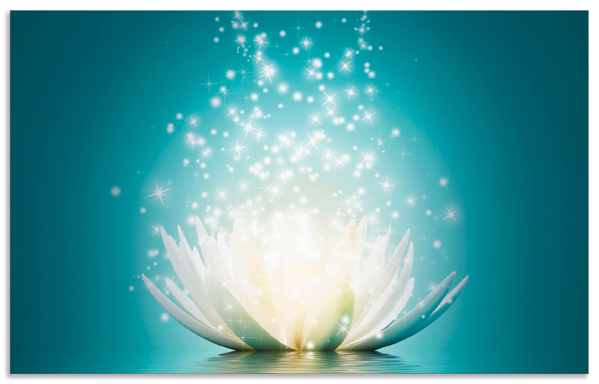 Artland Küchenrückwand »Magie der Lotus-Blume«, (1 tlg.), Alu Spritzschutz günstig online kaufen