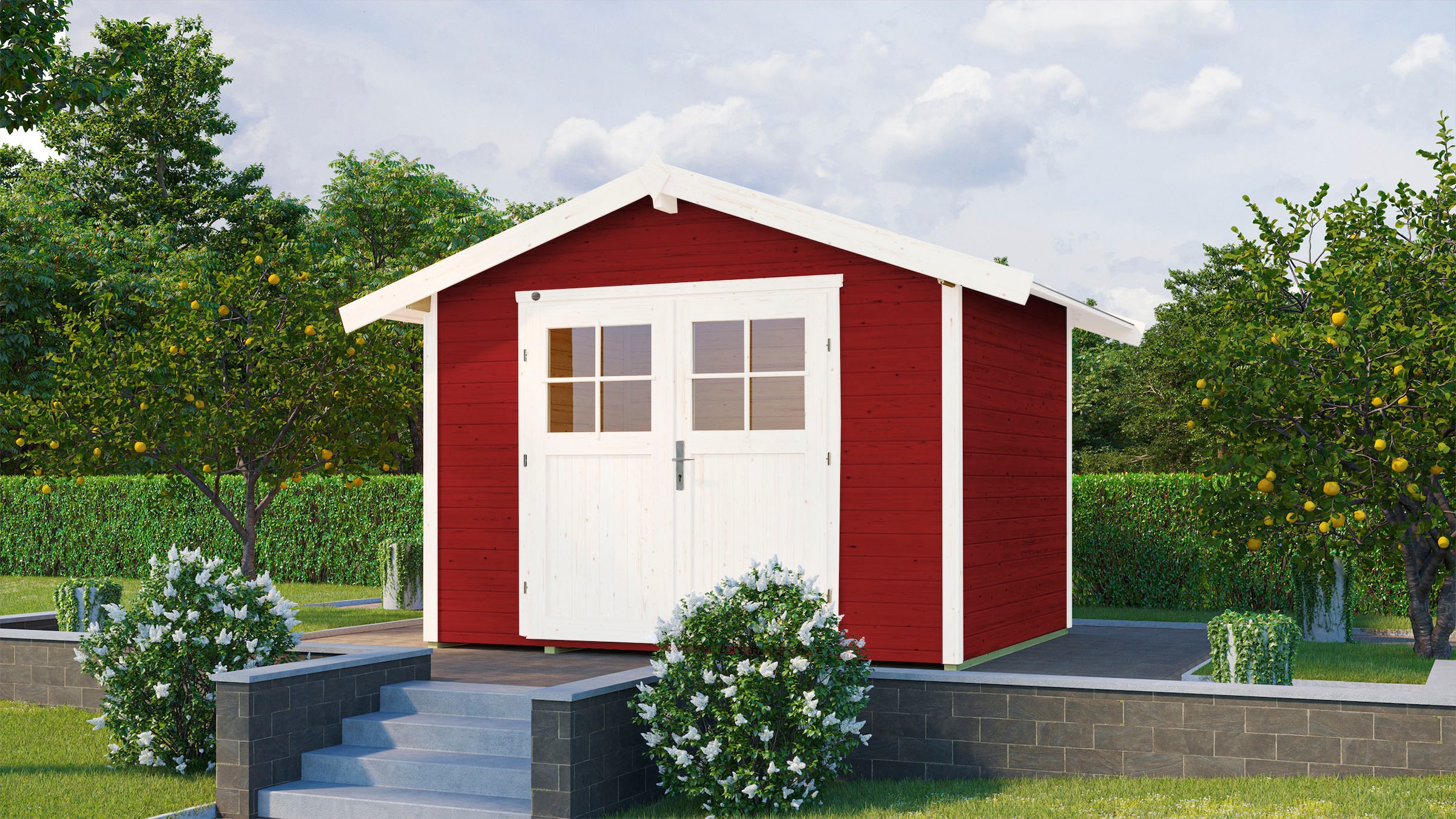 weka Gartenhaus »122 Gr.5, schwedenrot«