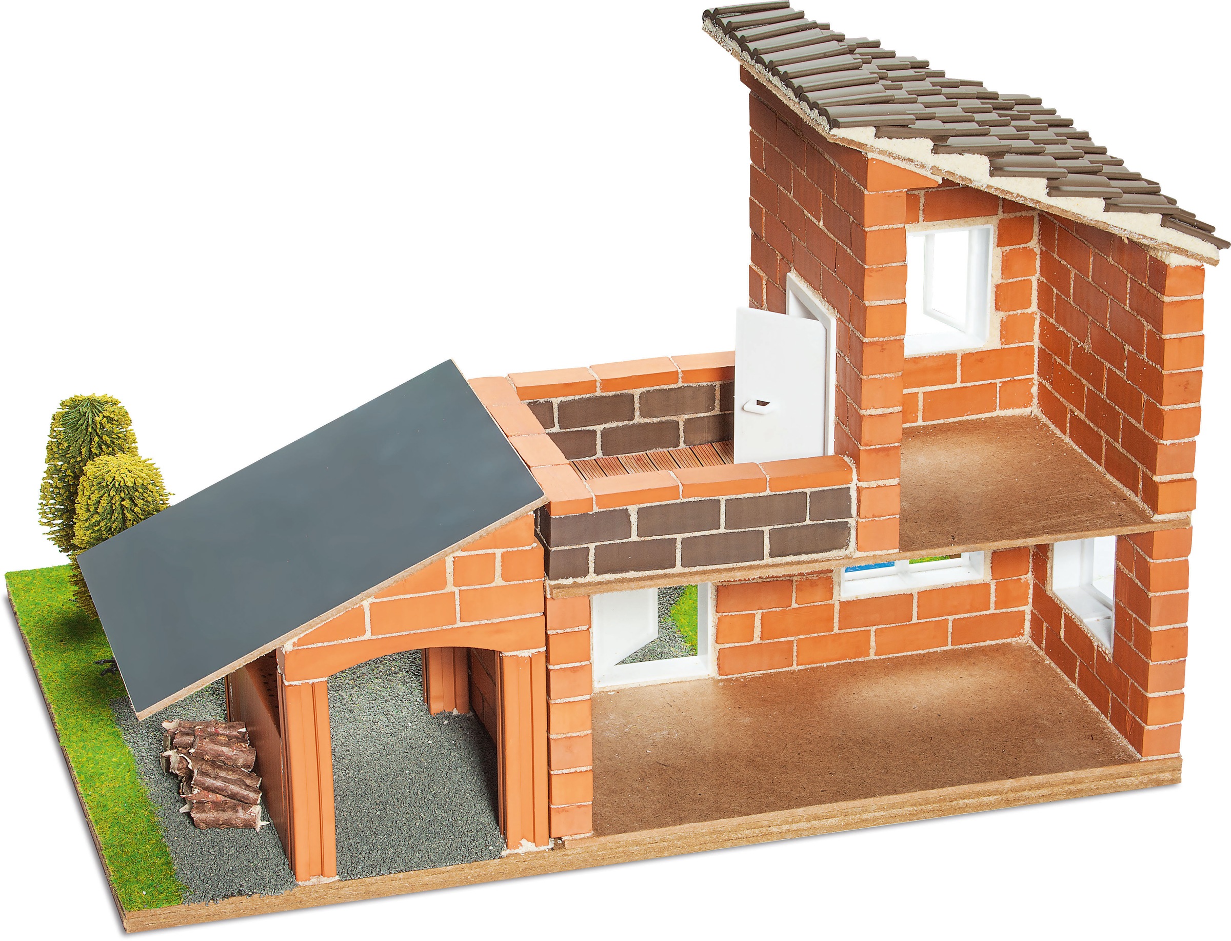 4. Bild von teifoc Steinbaukasten »Villa mit Garage«, (330 St.), Made in Germany