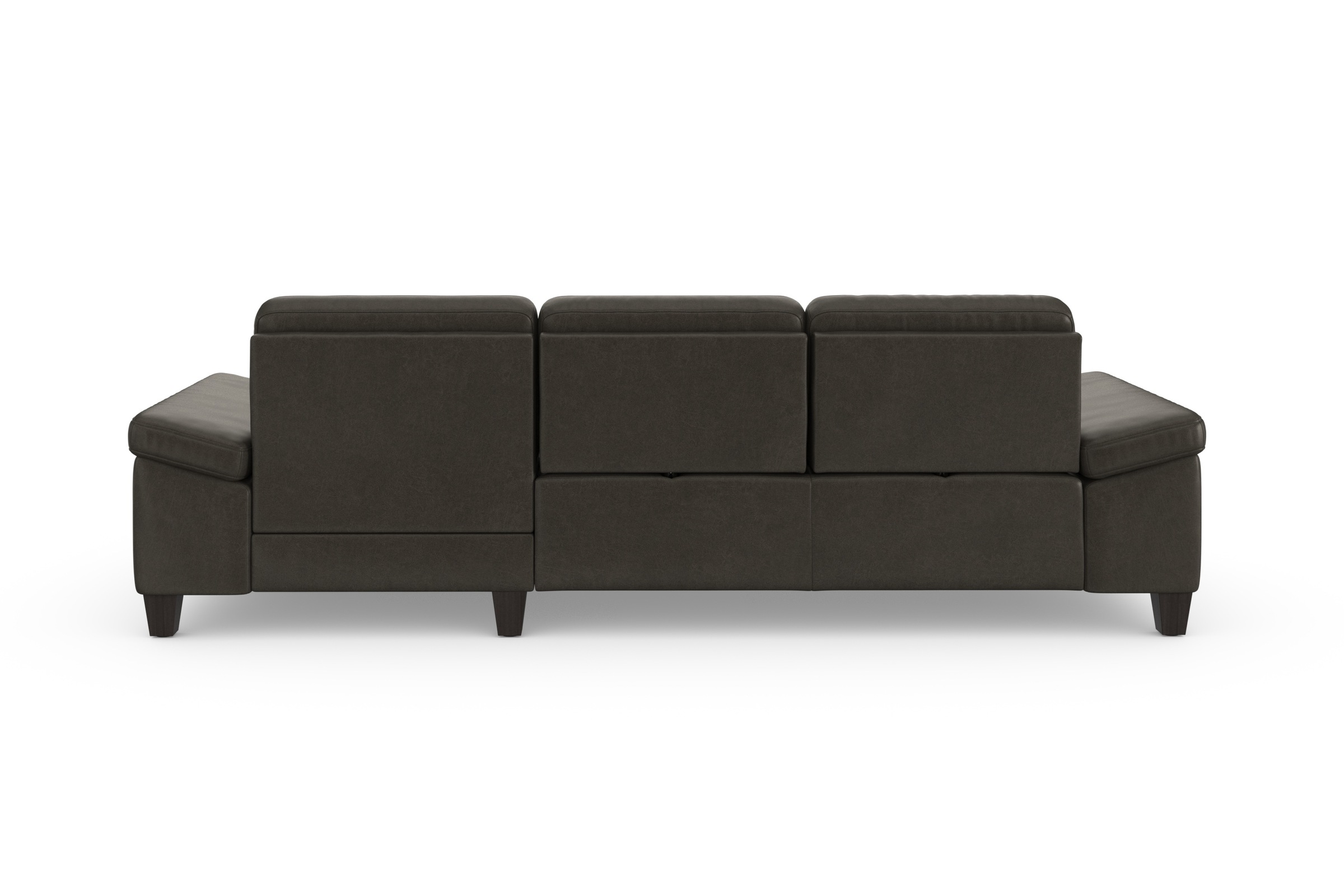 sit&more Ecksofa »Westham L-Form«, Recamiere, mit oder ohne Bettfunktion, Bettkasten, Füße wengefarben