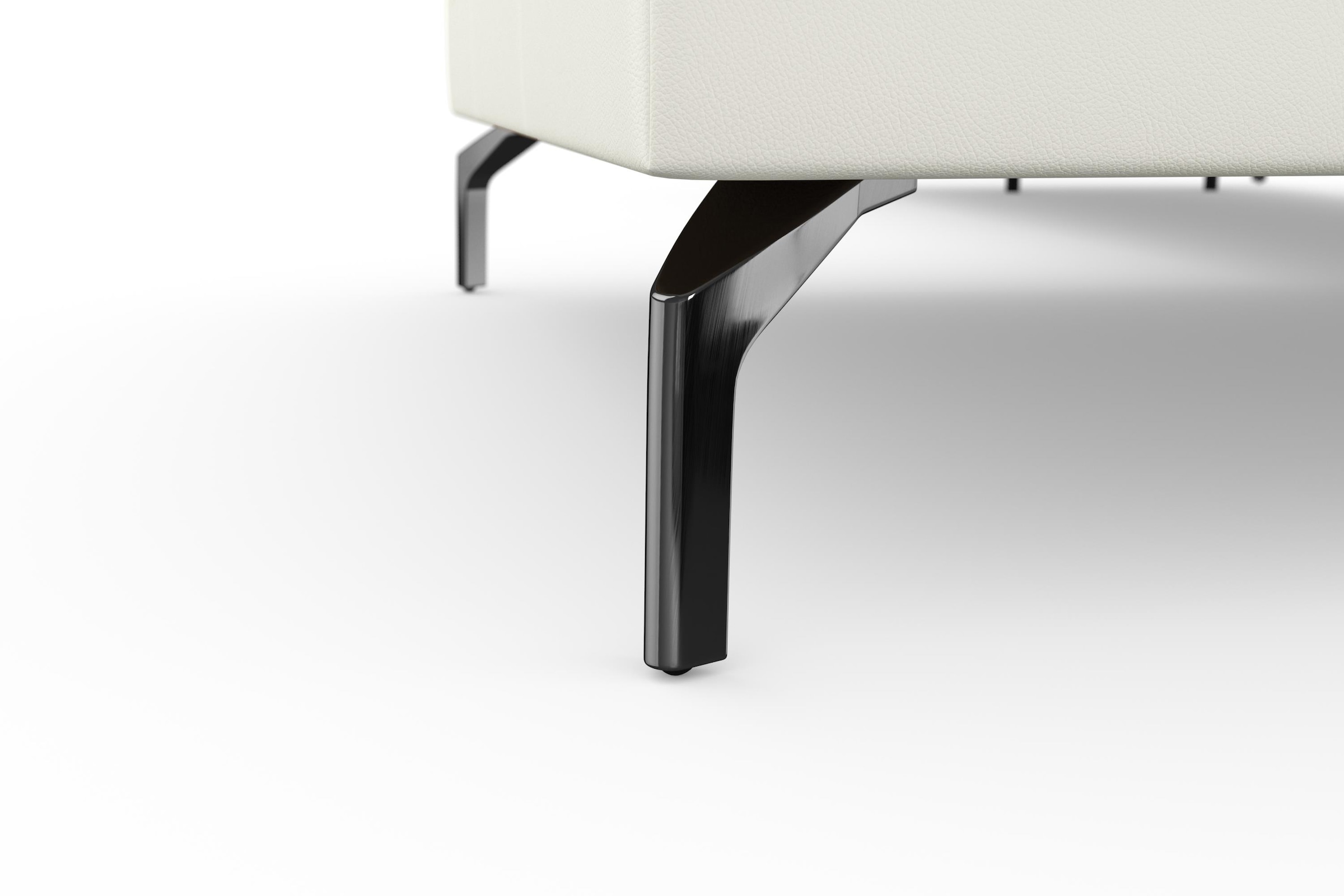 sit&more Ecksofa »Bendigo L-Form«, inklusive Sitztiefenverstellung, Bodenfreiheit 15 cm, 2 Fußfarben