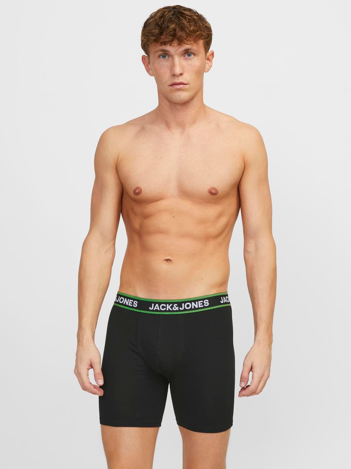 Jack & Jones Boxershorts »JACLIME SOLID BOXER BRIEFS 5 PACK«