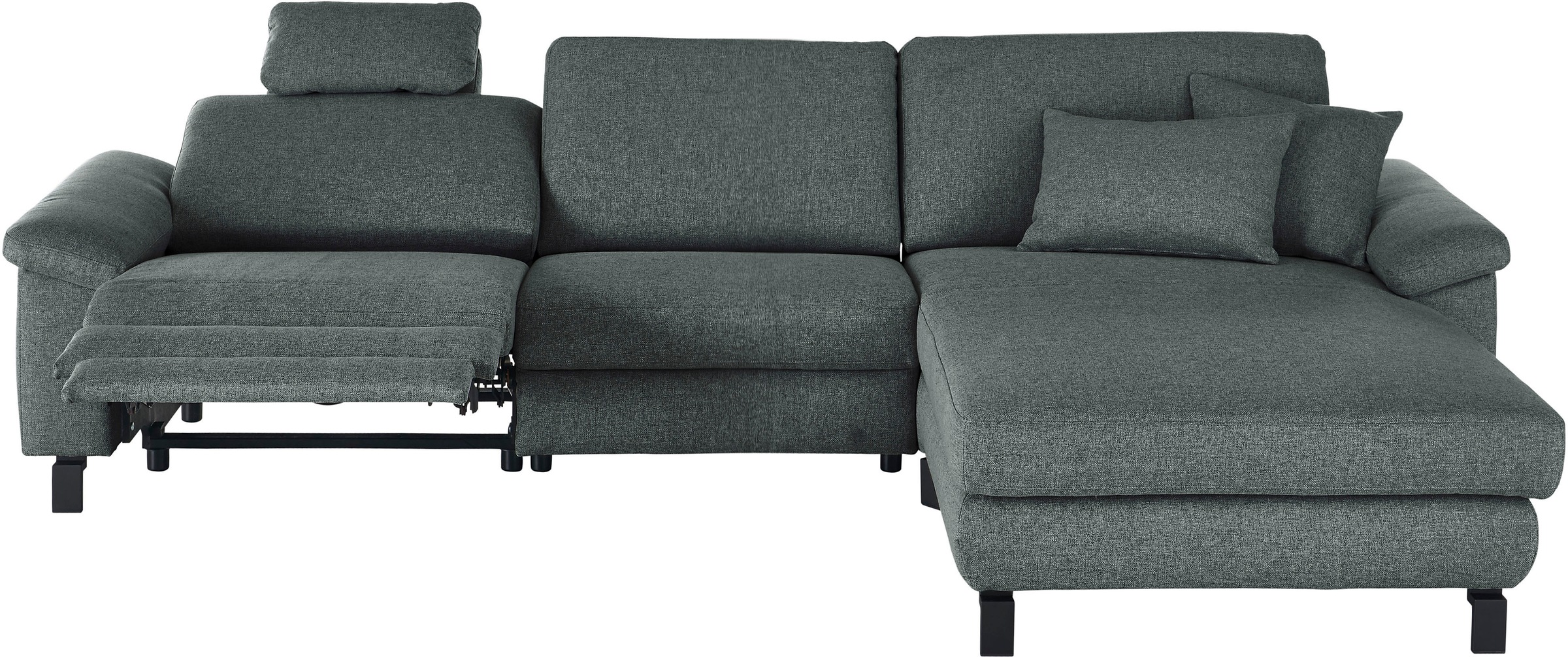 3C Candy Ecksofa »Mainau L-Form«, Relaxfunktion im 1,5-Sitzer, motorische Schlaffunktion in Longchair