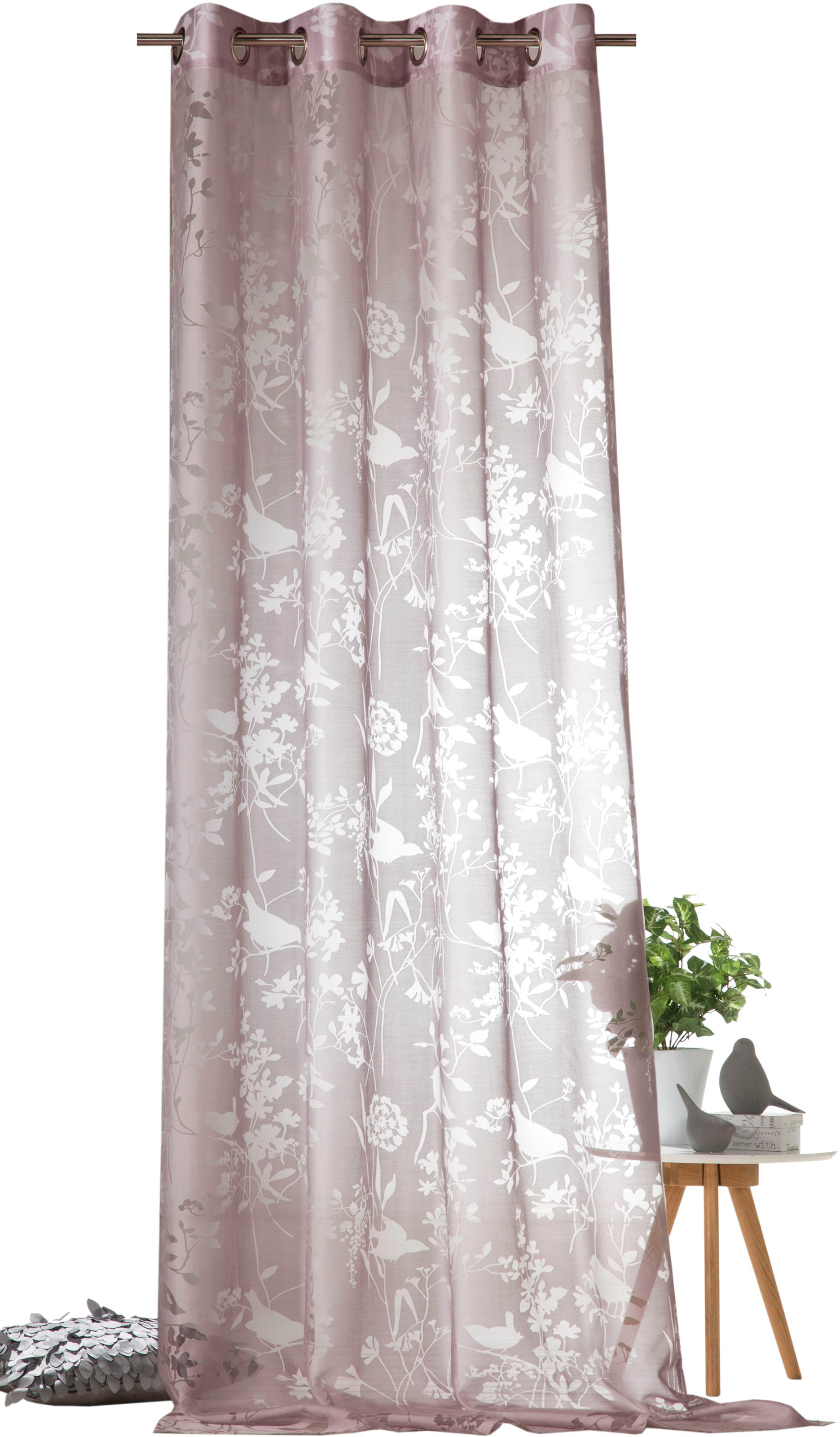 Weckbrodt Vorhang »Shorty«, (1 St.), Ausbrenner, Allover,transparent,Motiv günstig online kaufen