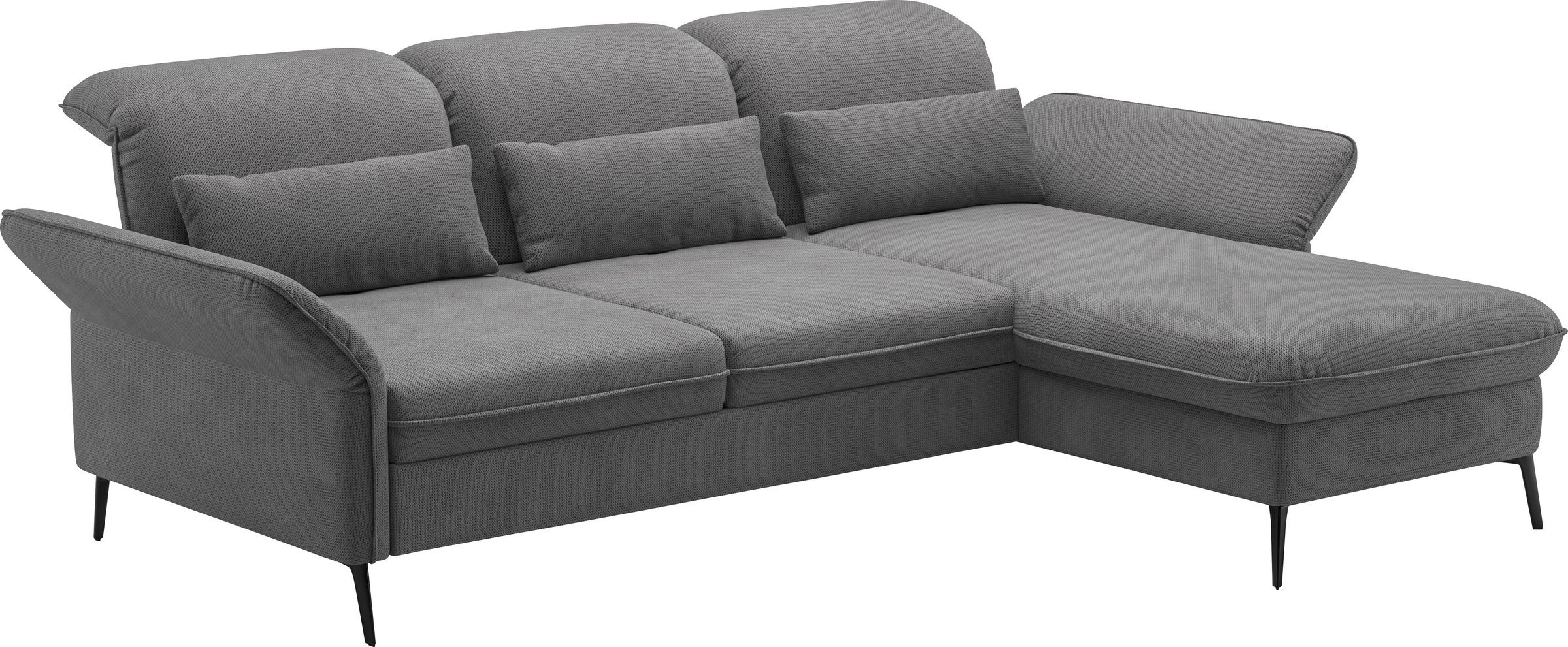 sit&more Ecksofa »Emely, inkl. Sitztiefenverstellung«, wahlweise mit Bettfunktion,Bettkasten,Kopf- & Armteilverstellung