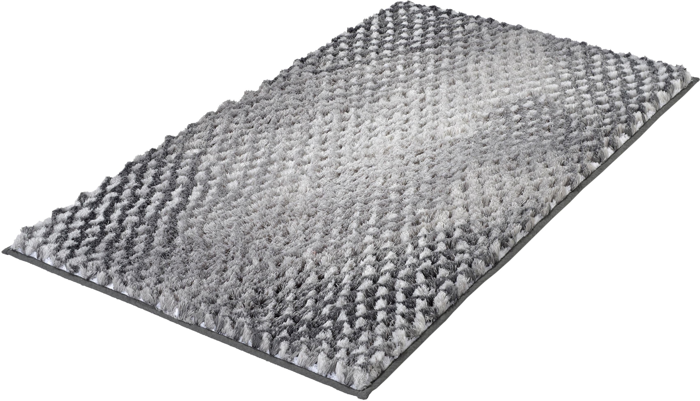 Kleine Wolke Badematte »Cory«, rutschhemmend beschichtet, fußbodenheizungsgeeignet, Badteppich, modischer Farbverlauf, Hoch-Tief Effekt, waschbar