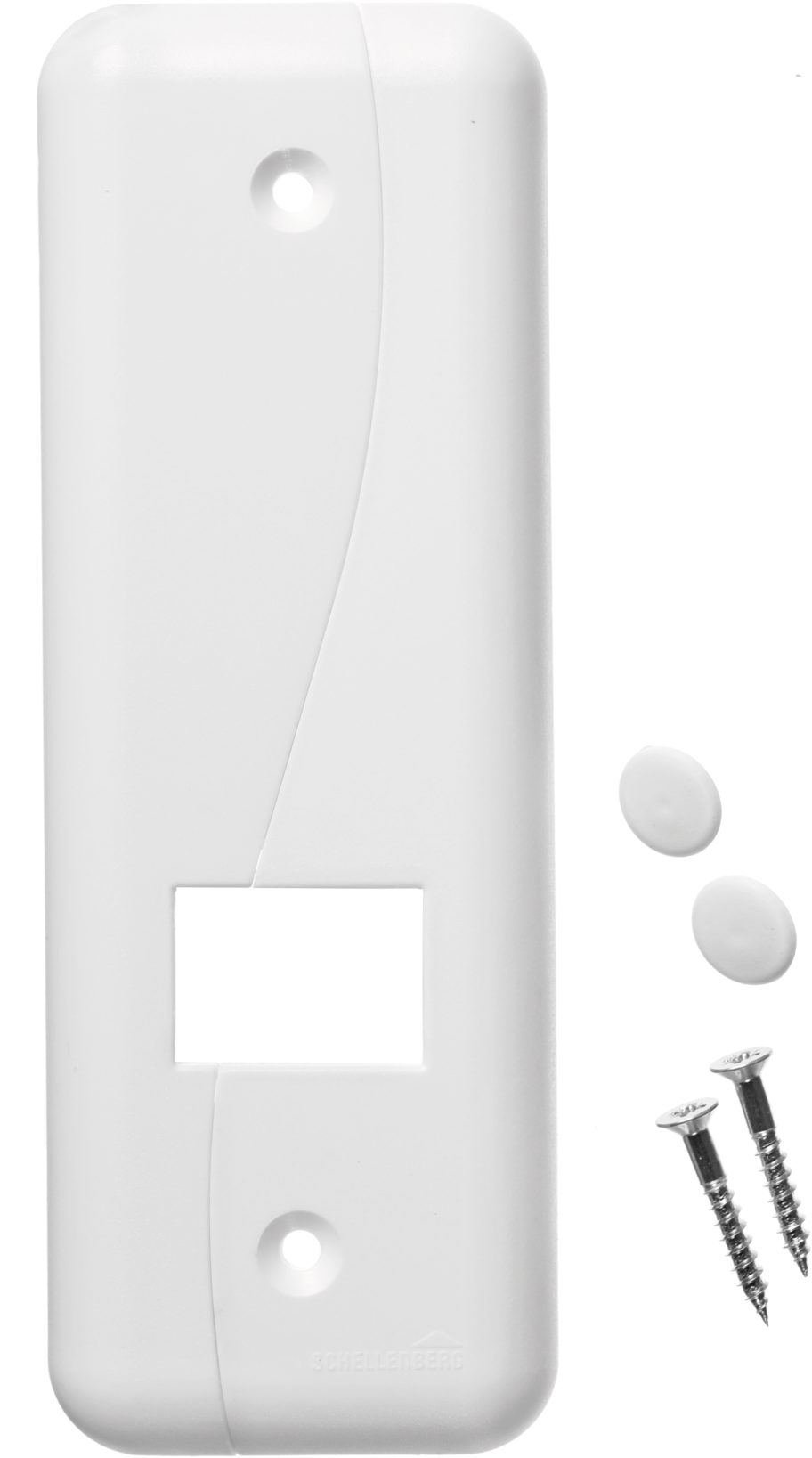 SCHELLENBERG Gurtwickler-Abdeckplatte »Duo Maxi, 13,5 cm Lochabstand, langlebig aus Kunststoff« Set, 1 Stk. tlg. Rollladen Abdeckblenden für Gurtwickler und Einlasswickler