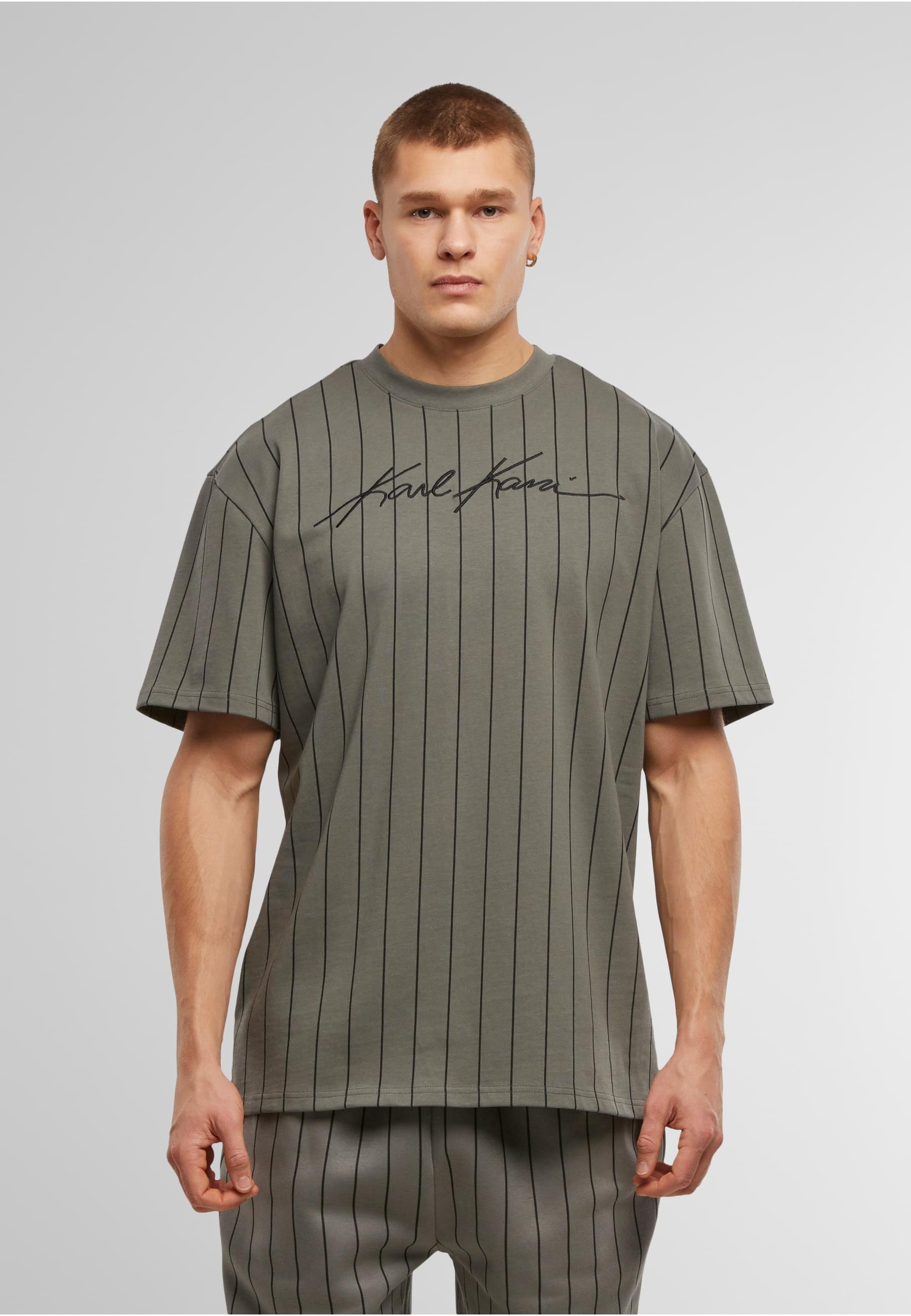 Karl Kani T-Shirt »Karl Kani Autograph Pinstripe Jersey Boxy T-Shirt« 1 Stk. tlg.