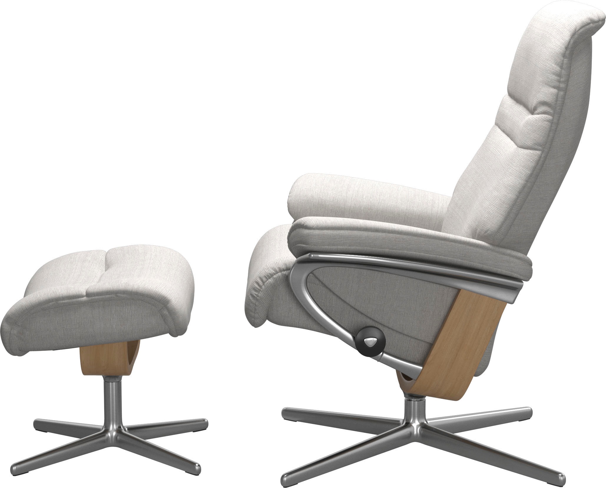 Stressless® Fußhocker »Sunrise«, mit Cross Base, Größe S, M & L, Holzakzent Eiche