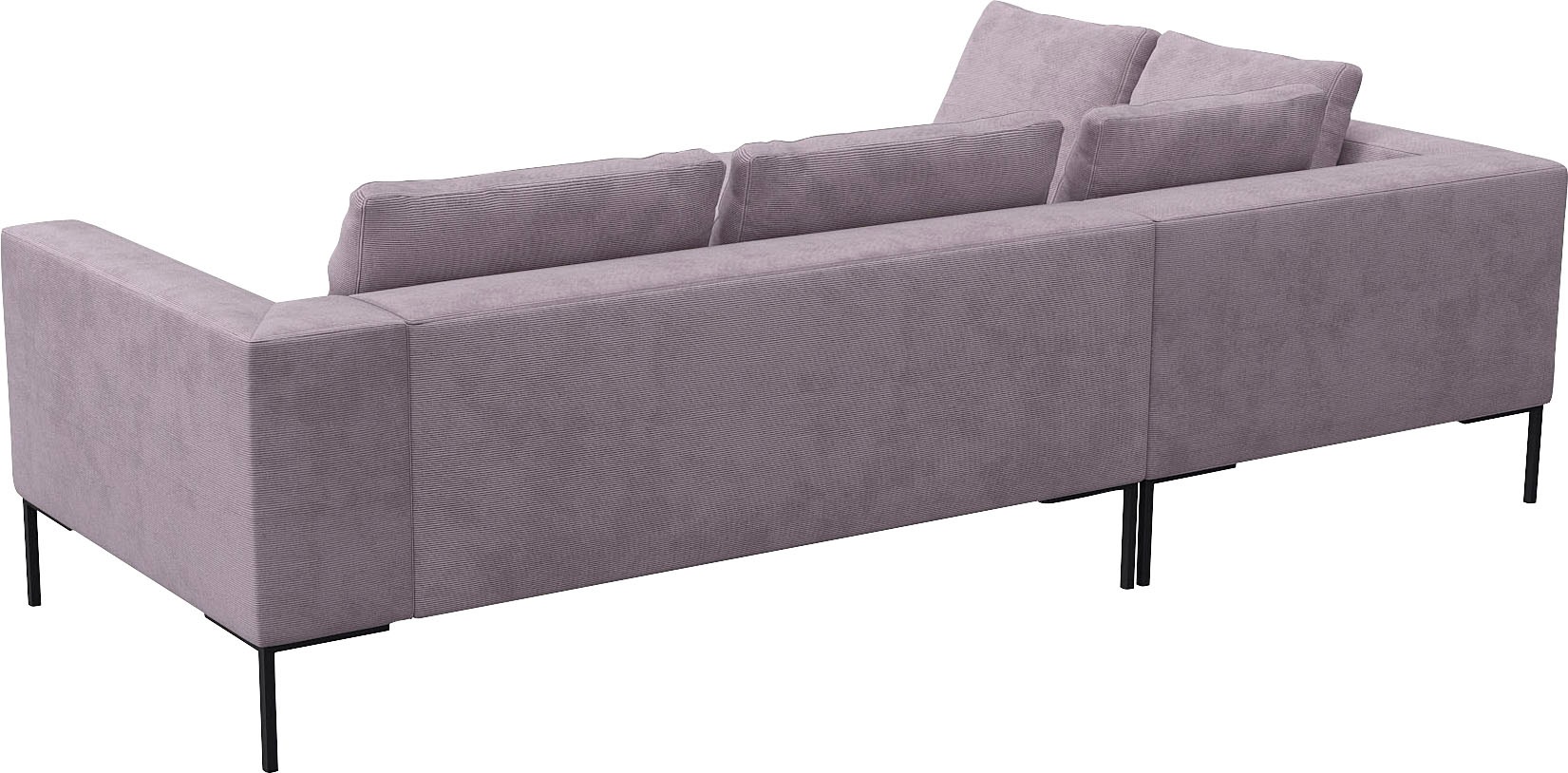 FLEXLUX Ecksofa »Loano, superbequemer Sitzkomfort durch Kaltschaum im Sitz«, modernes Sofa, frei im Raum stellbar, lose Kissen, L-Form