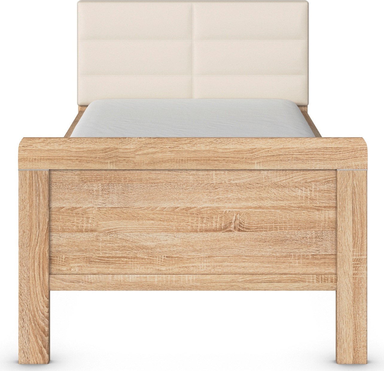 rauch Bett »Bett Einzelbett Stollenbett EVELYN«, in Komforthöhe mit Polsterkopfteil in elegantem Stil MADE IN GERMANY