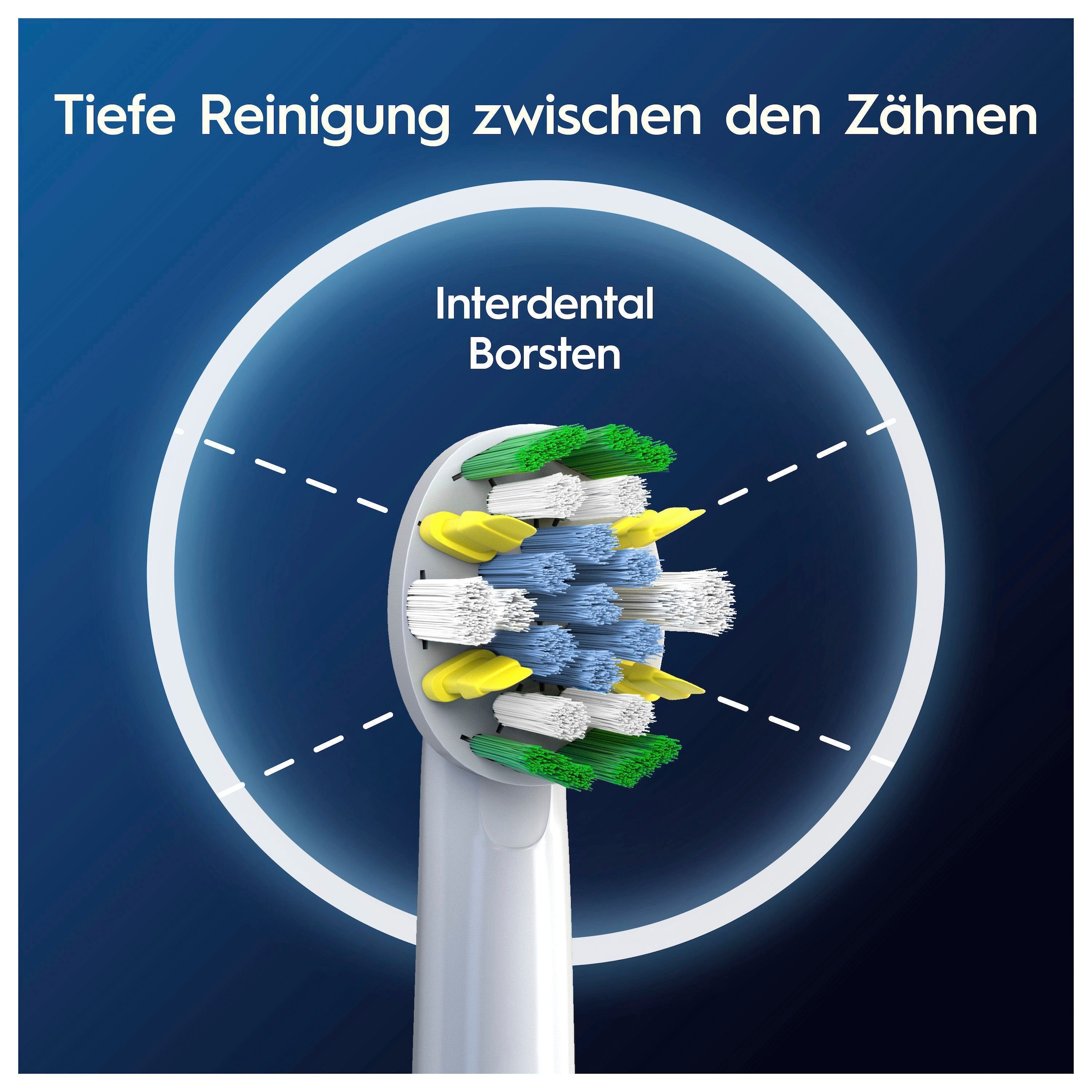 Oral-B Aufsteckbürsten »Pro Tiefenreinigung«, X-förmige Borsten