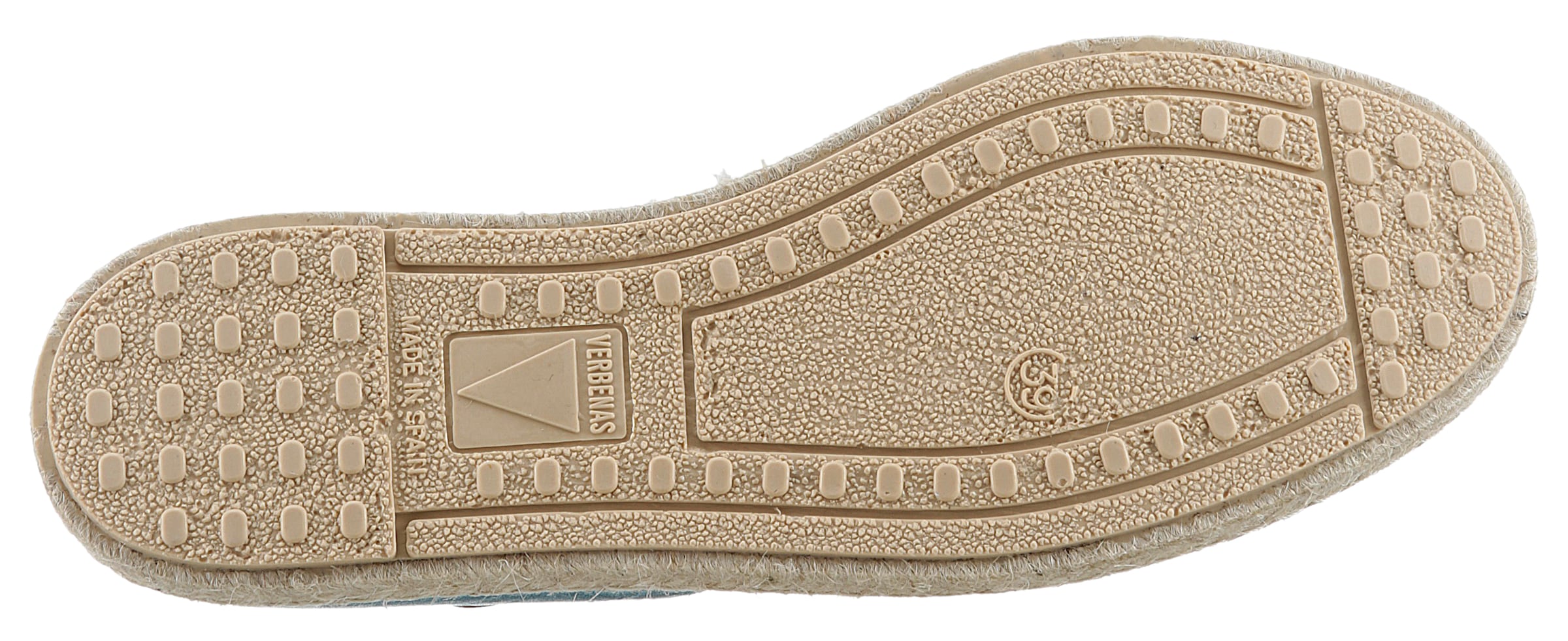 VERBENAS Espadrille »CARMEN NUCLEO METAL«, Slipper, Sommerschuh, Strandschuh im Metallic Look