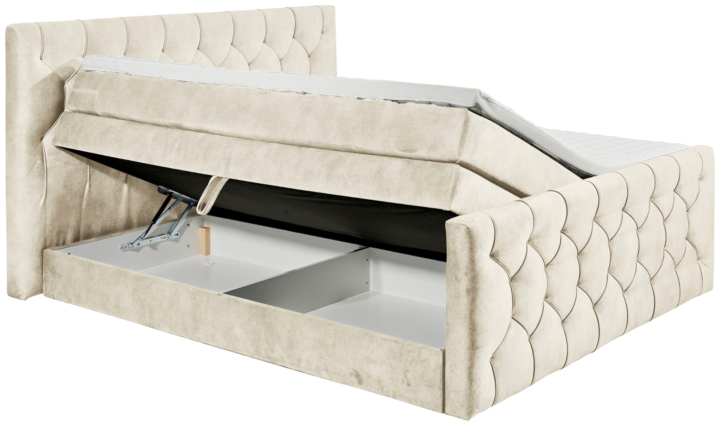 ED EXCITING DESIGN Boxspringbett »Cashfield«, inkl. einem Topper mit  Klimaband (180x200cm) und zwei Bettkästen online bestellen