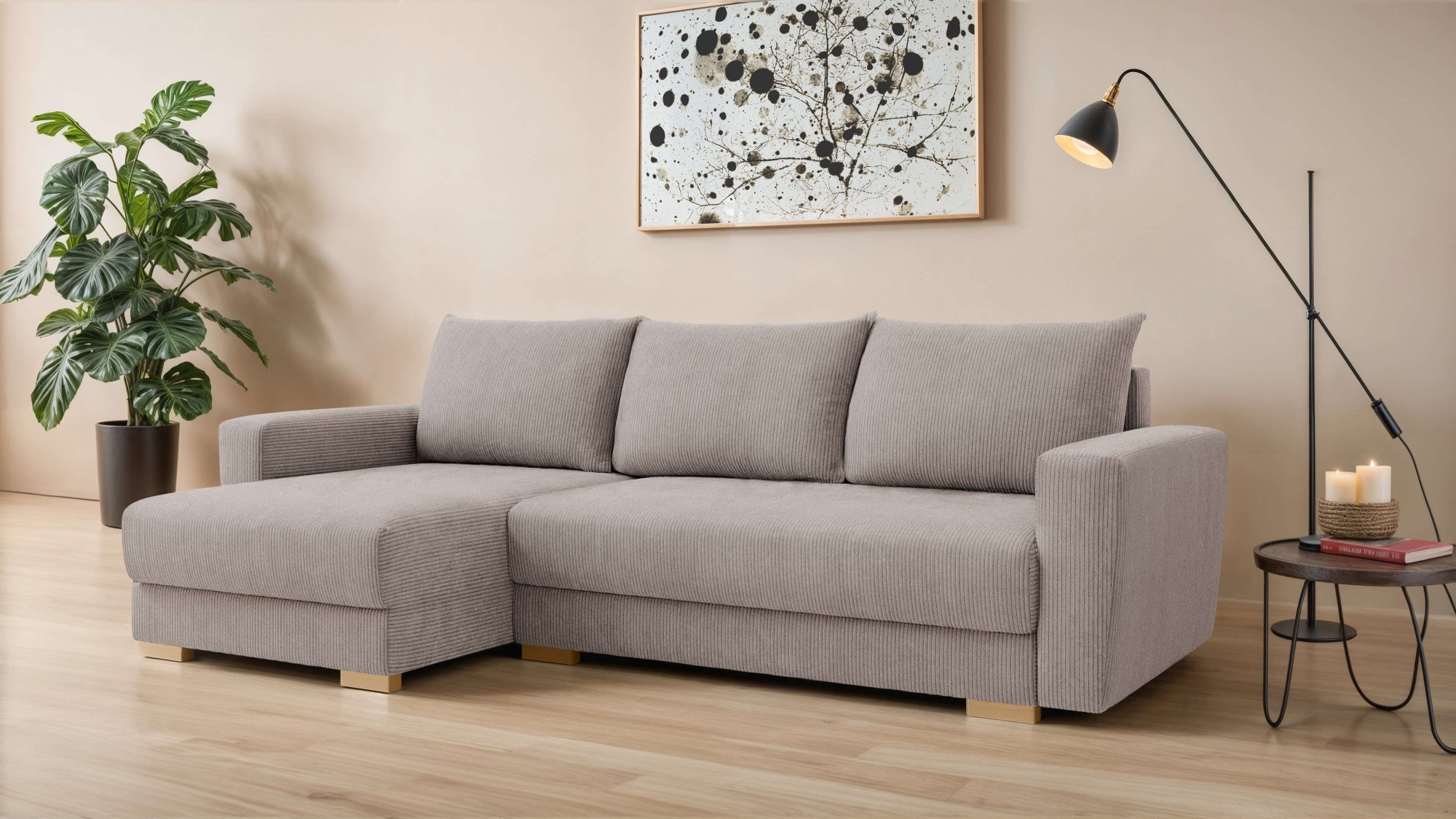 INOSIGN Ecksofa »MAGHERA universell Schlafsofa mit Bettkasten, Maße B/T/H: günstig online kaufen