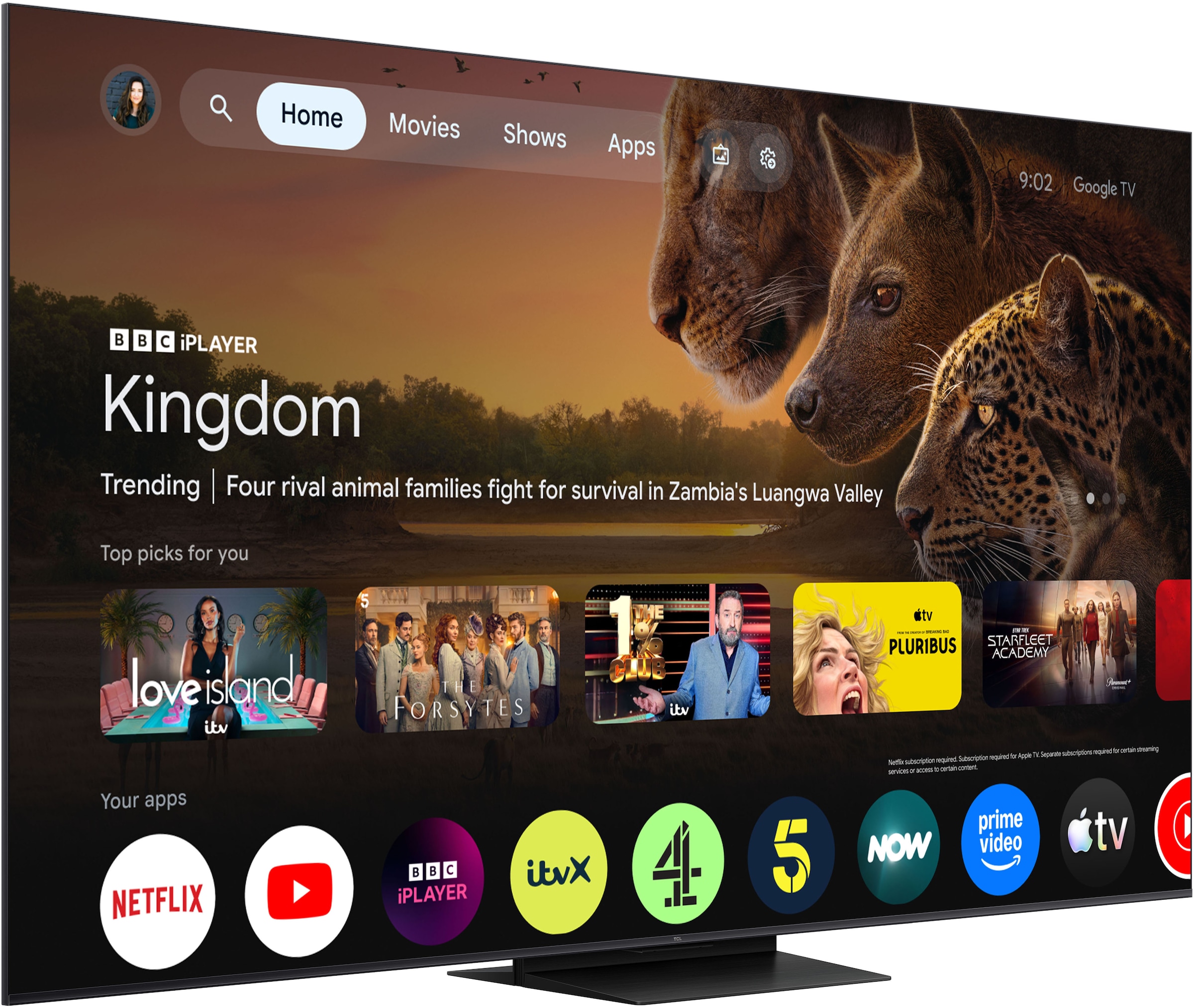TCL QLED Mini LED-Fernseher »85Q7D ProX1« 215 cm/85 ″