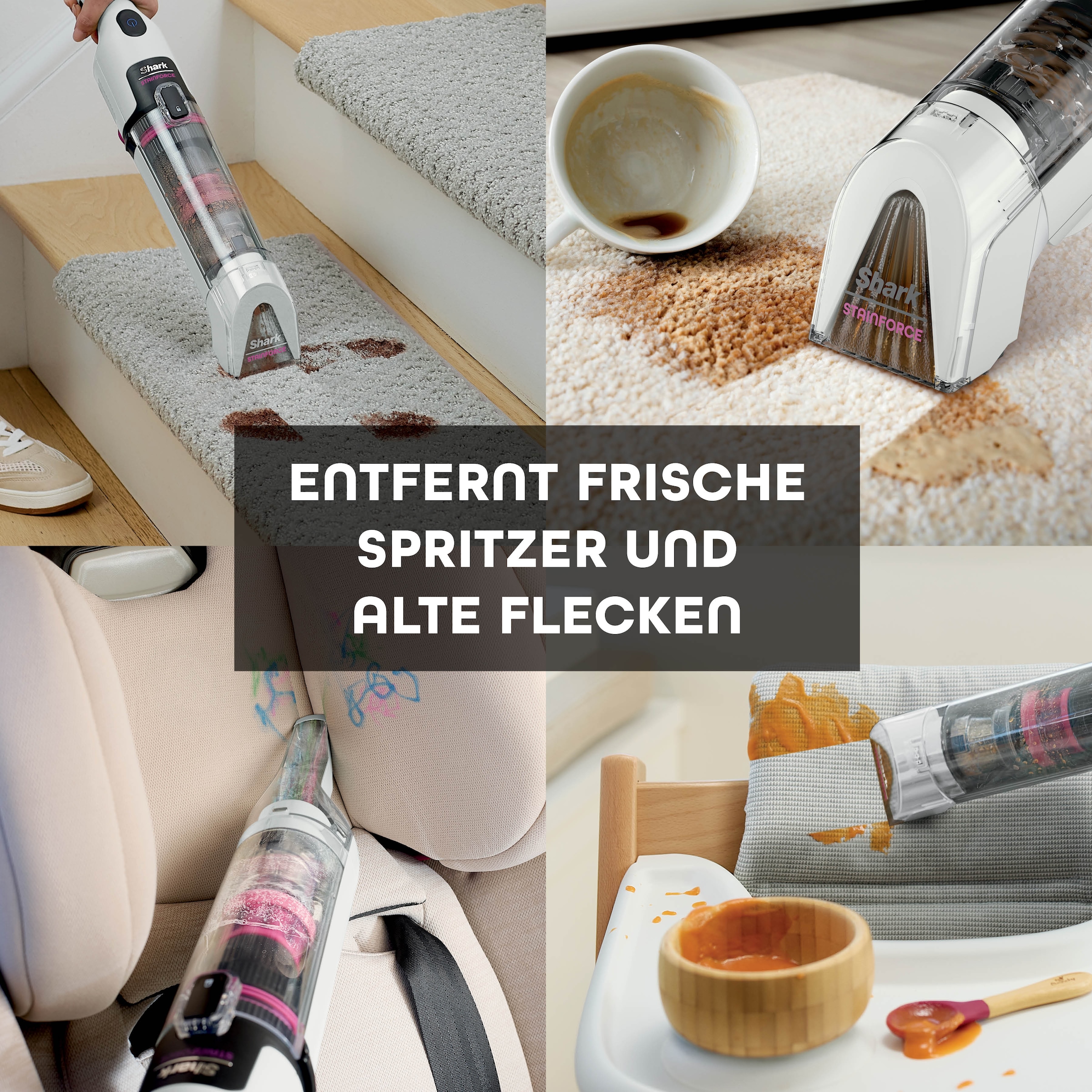 Shark Wasch-Sauger »Shark StainForce kabelloses System zur Fleckenentfernung - HX100EUT«