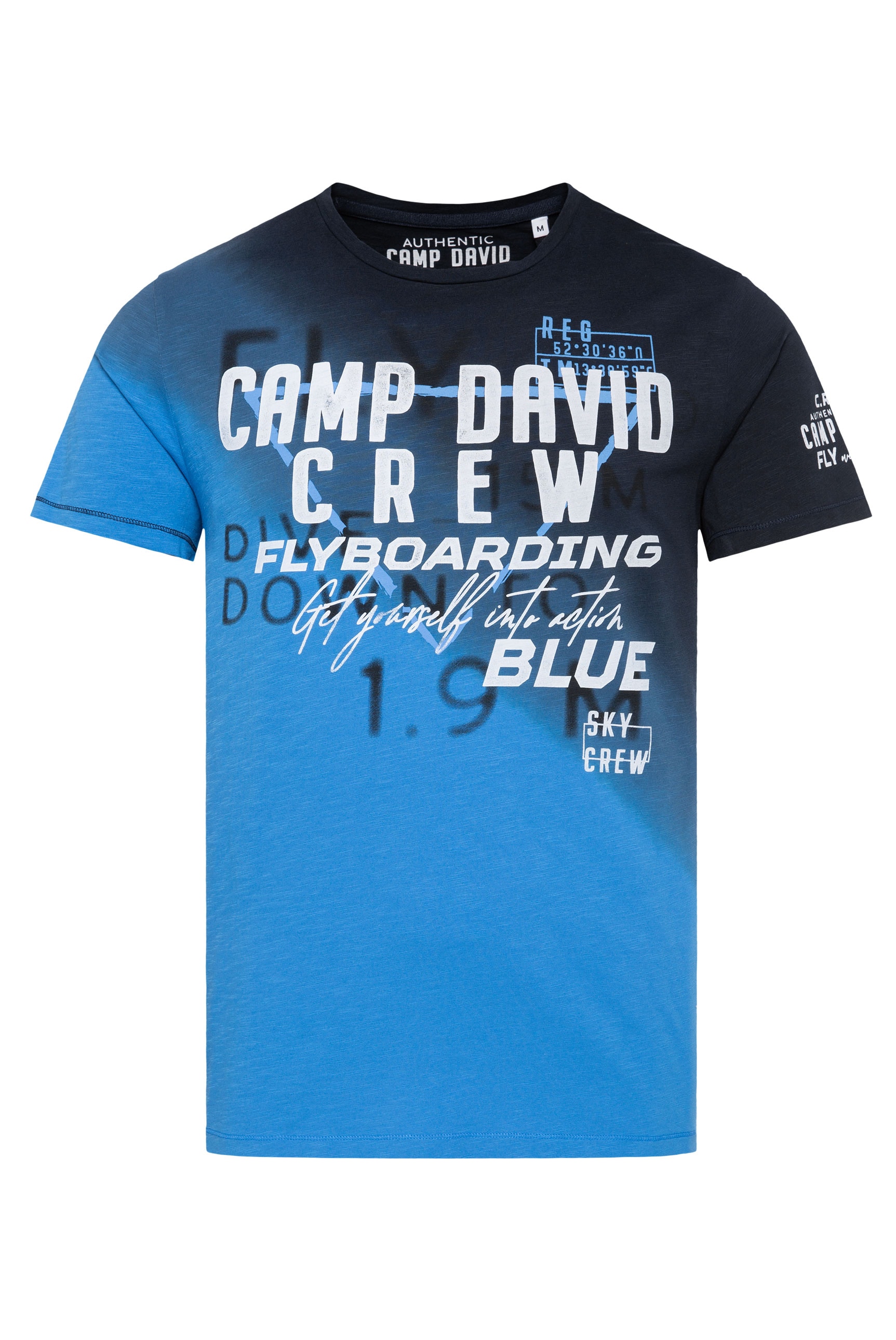 CAMP DAVID T-Shirt, mit Logo Artwork