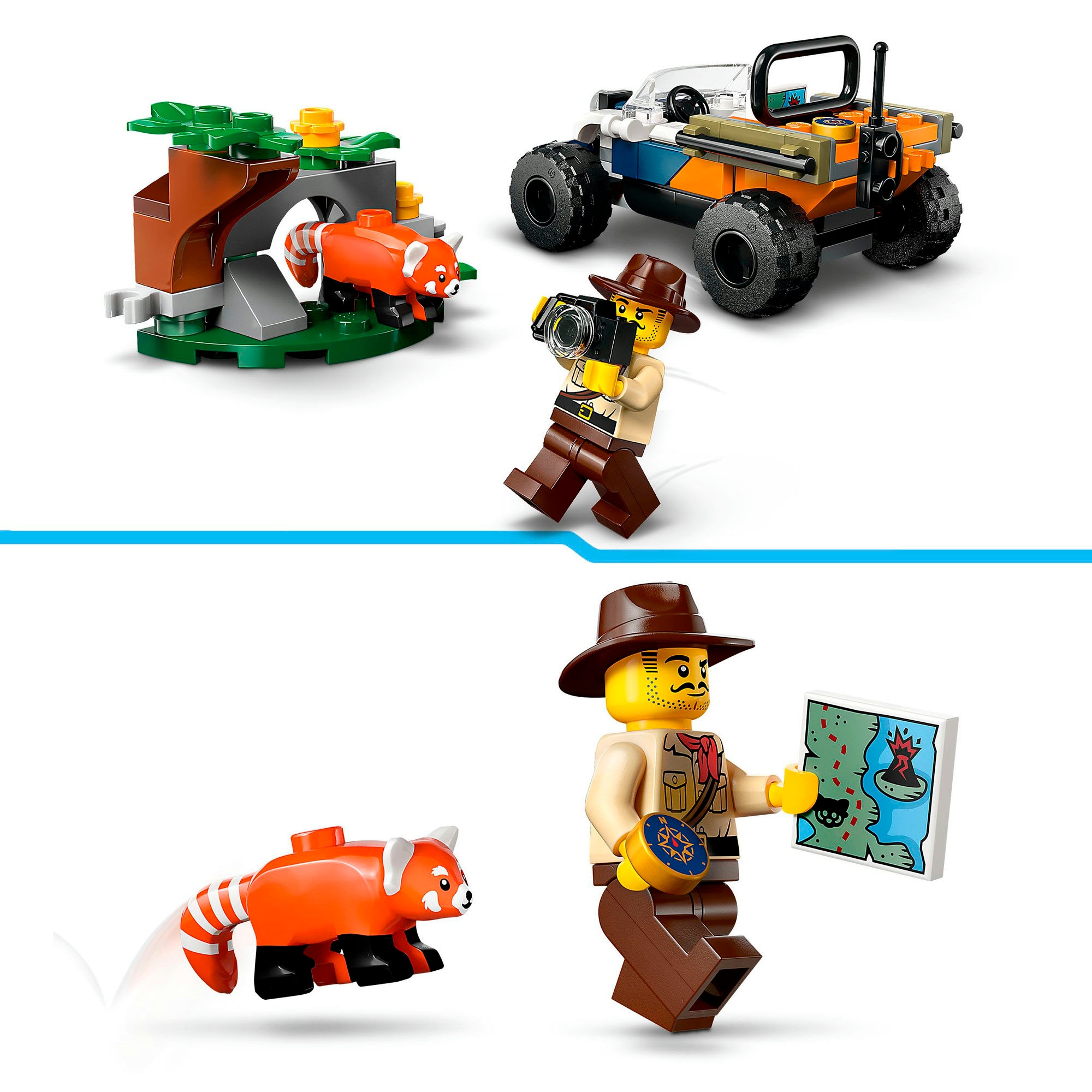 LEGO® Konstruktionsspielsteine »Dschungelforscher-Quad (60424), LEGO LEGO City«, (92 St.), Made in Europe