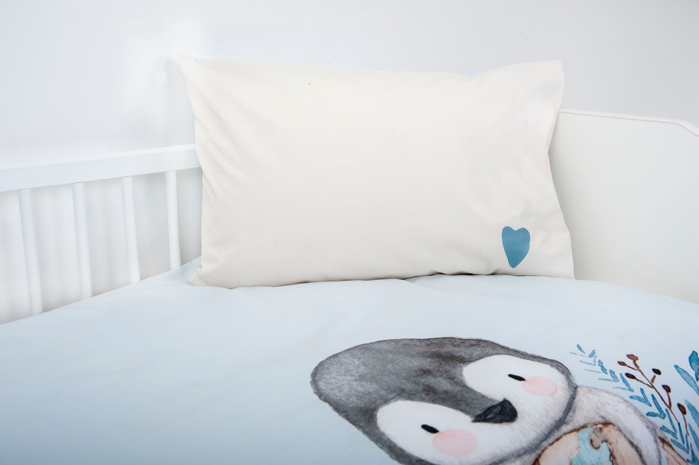 Baby Best Babybettwäsche »Pinguin«, (2 tlg.), mit liebevollem Motiv