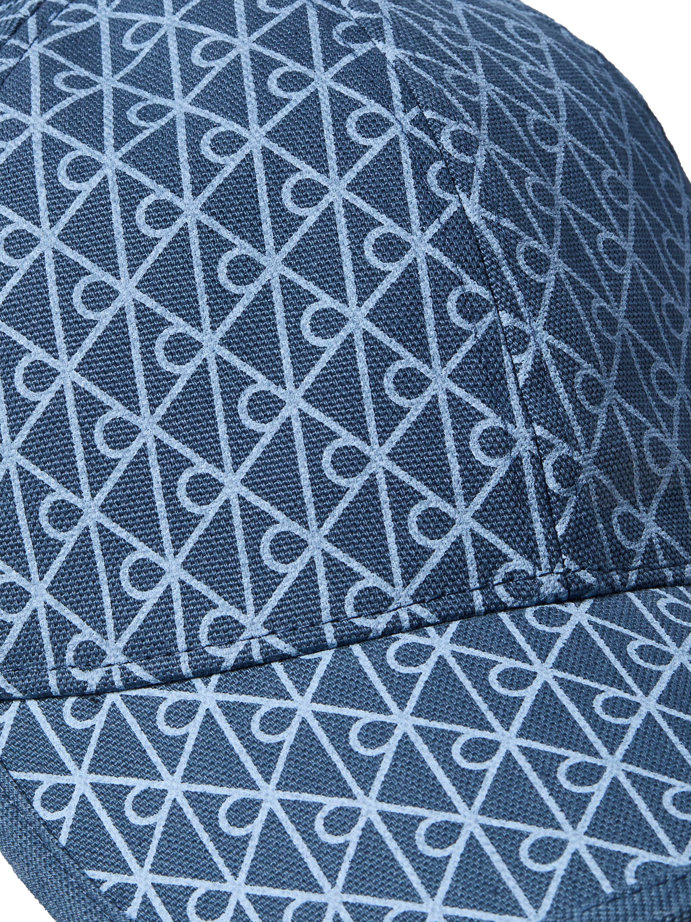 Calvin Klein Baseball Cap »EMBLEM PRINT w LEATHER PATCH CAP« Mit festem Schirm