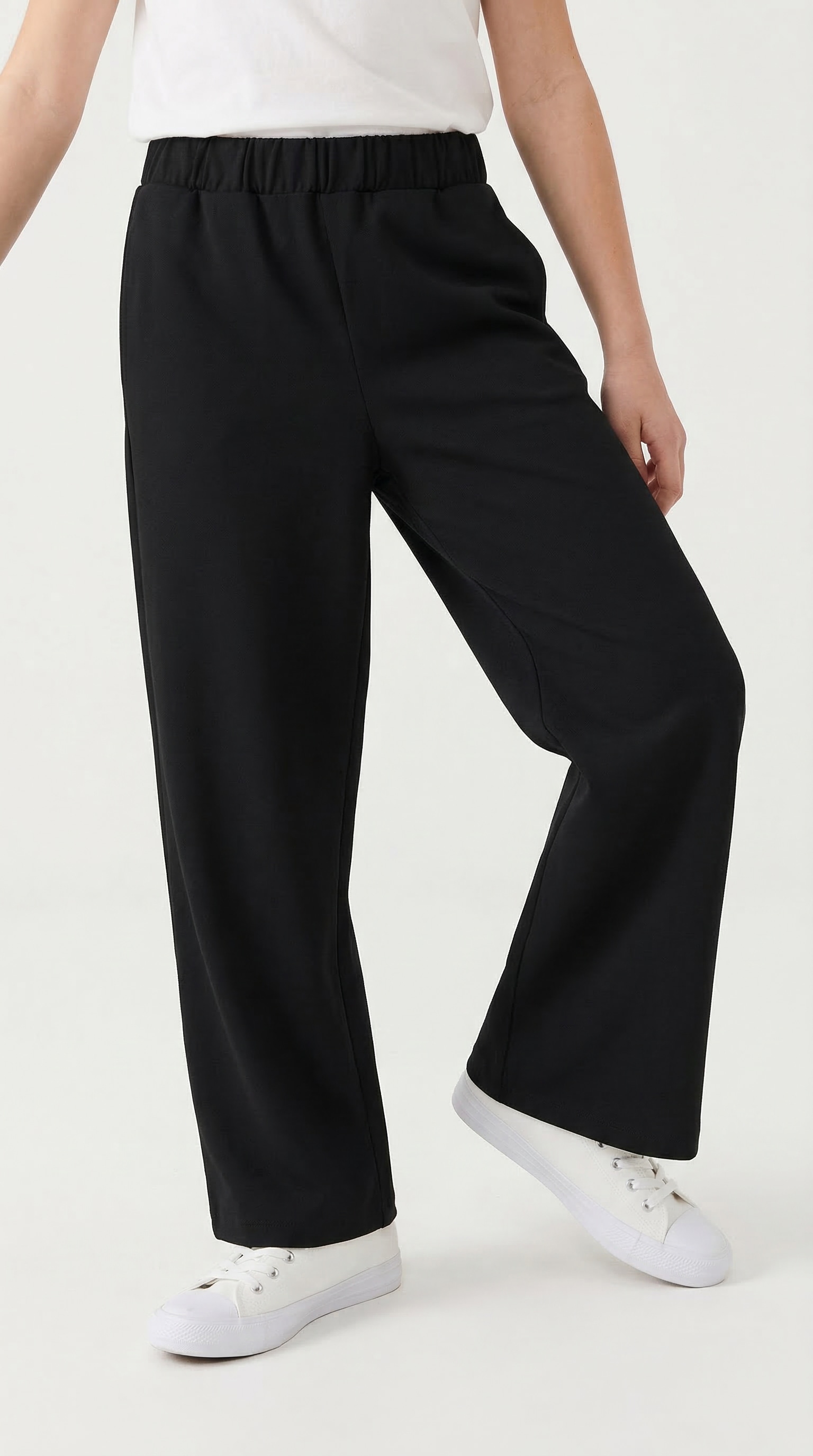 Name It Schlupfhose »NKFNALINNA WIDE PANT NOOS«  Materialmix, weiter Beinschnitt
