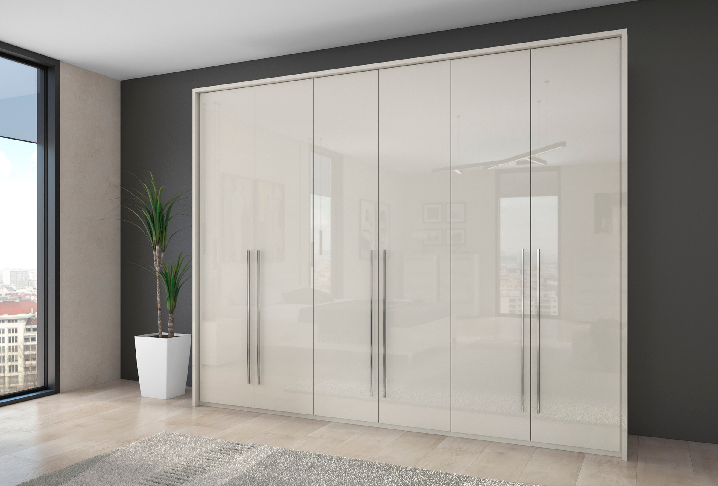 OTTO home Kleiderschrank "Piano, inklusive Rahmen und Beleuchtung, soft-clo günstig online kaufen