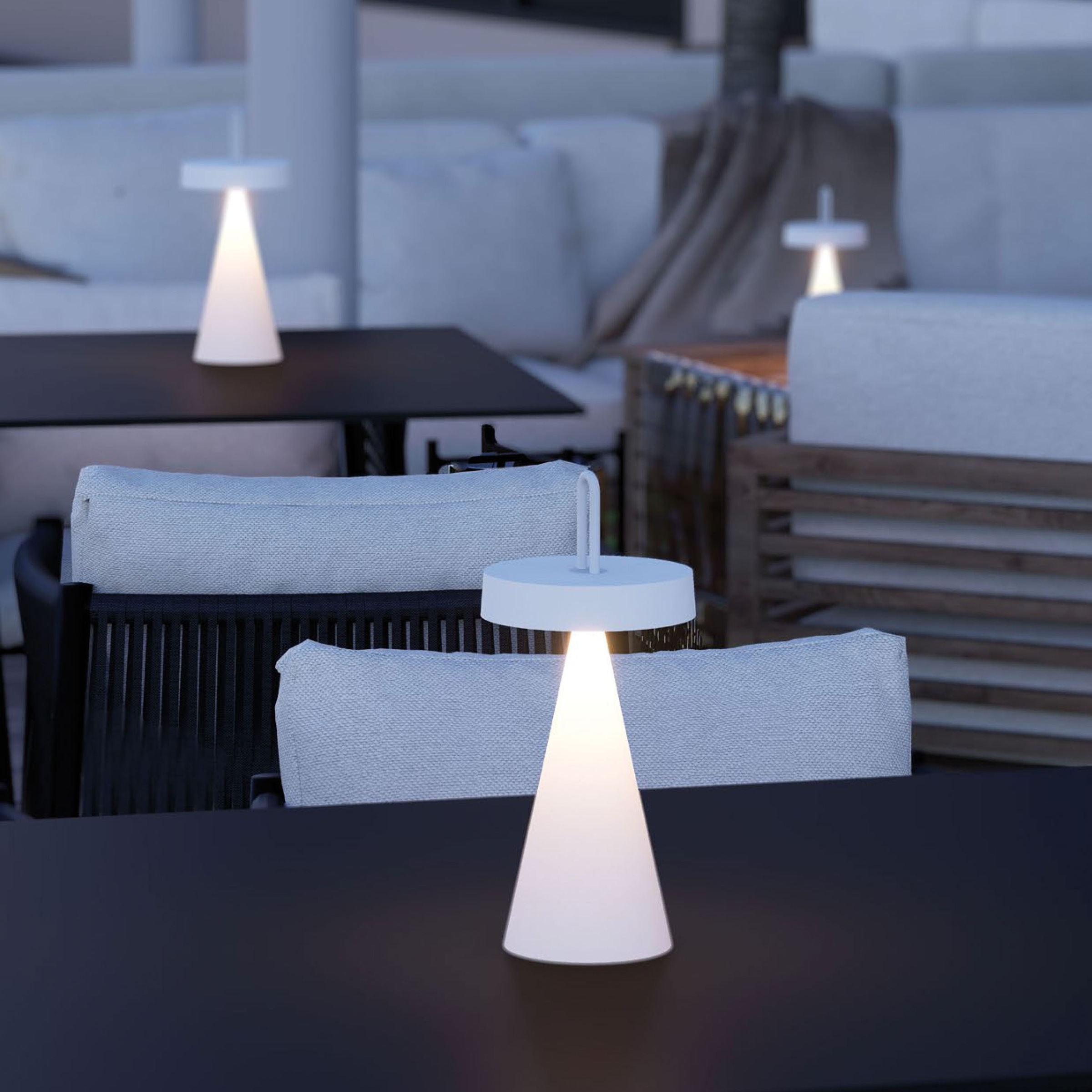 JUST LIGHT Tischleuchte »ALWA«, 1 flammig, Leuchtmittel LED-Modul | LED fest integriert, Akkuleuchte