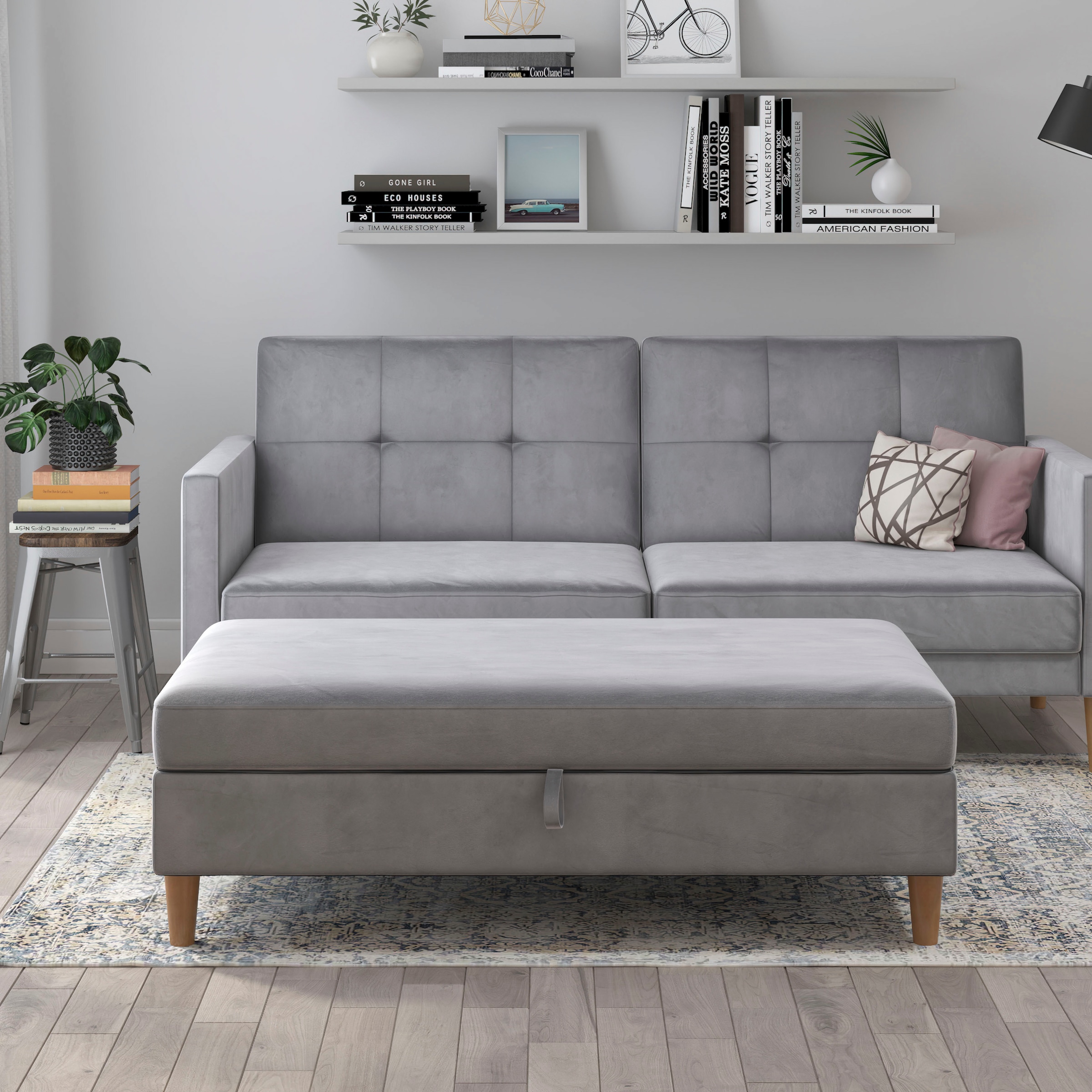 Dorel Home Stauraumhocker »Lilly«, (1 St.), mit Stauraum, frei in Raum stellbar, Sitzhöhe 43 cm