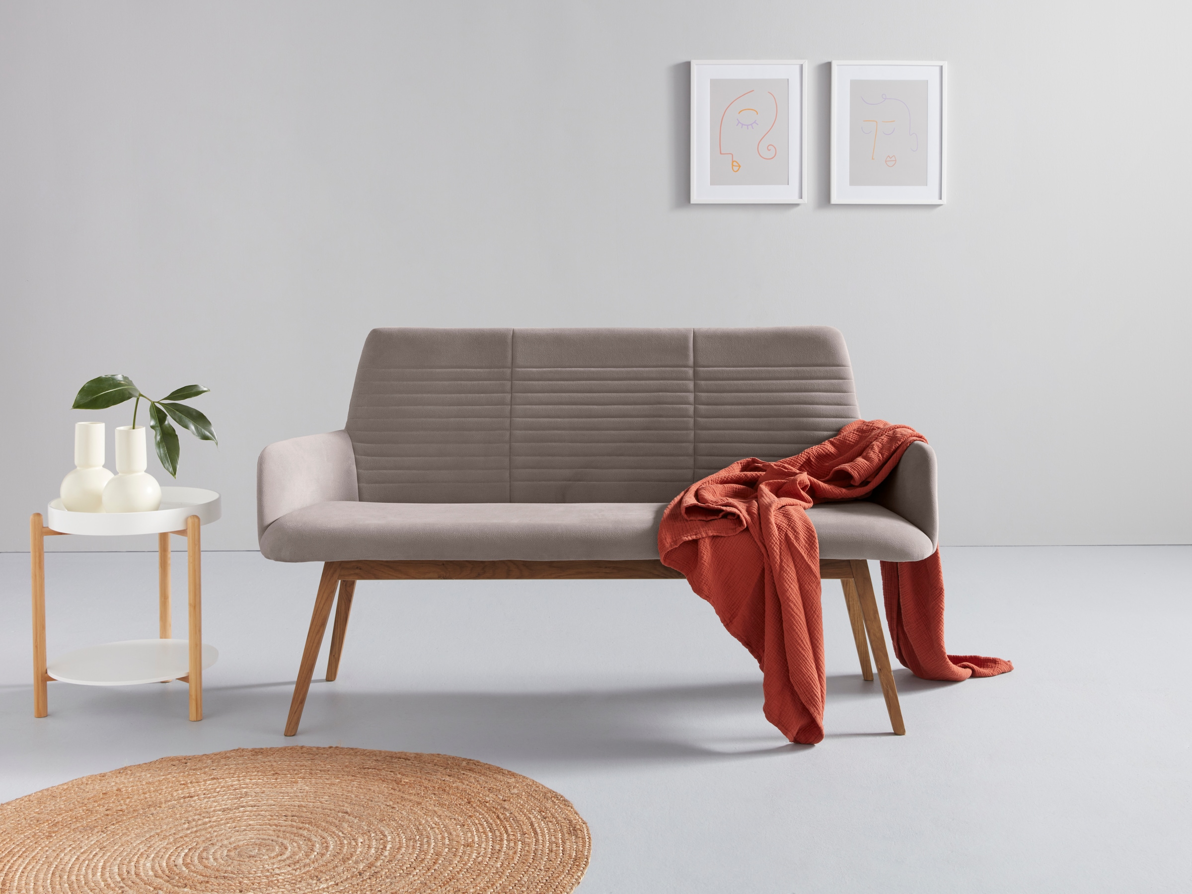 OTTO products Sitzbank »Alessja« 1 Stk. tlg. Breite 160 cm, Bezug aus Micro günstig online kaufen