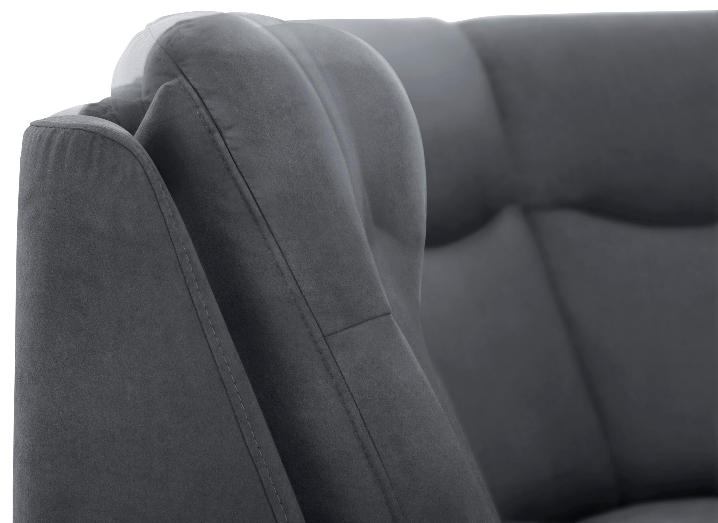 Home affaire Ecksofa »Boccaccio L-Form« mit Federkern, incl. Kopfteilverstellung, wahlweise Bettfunktion