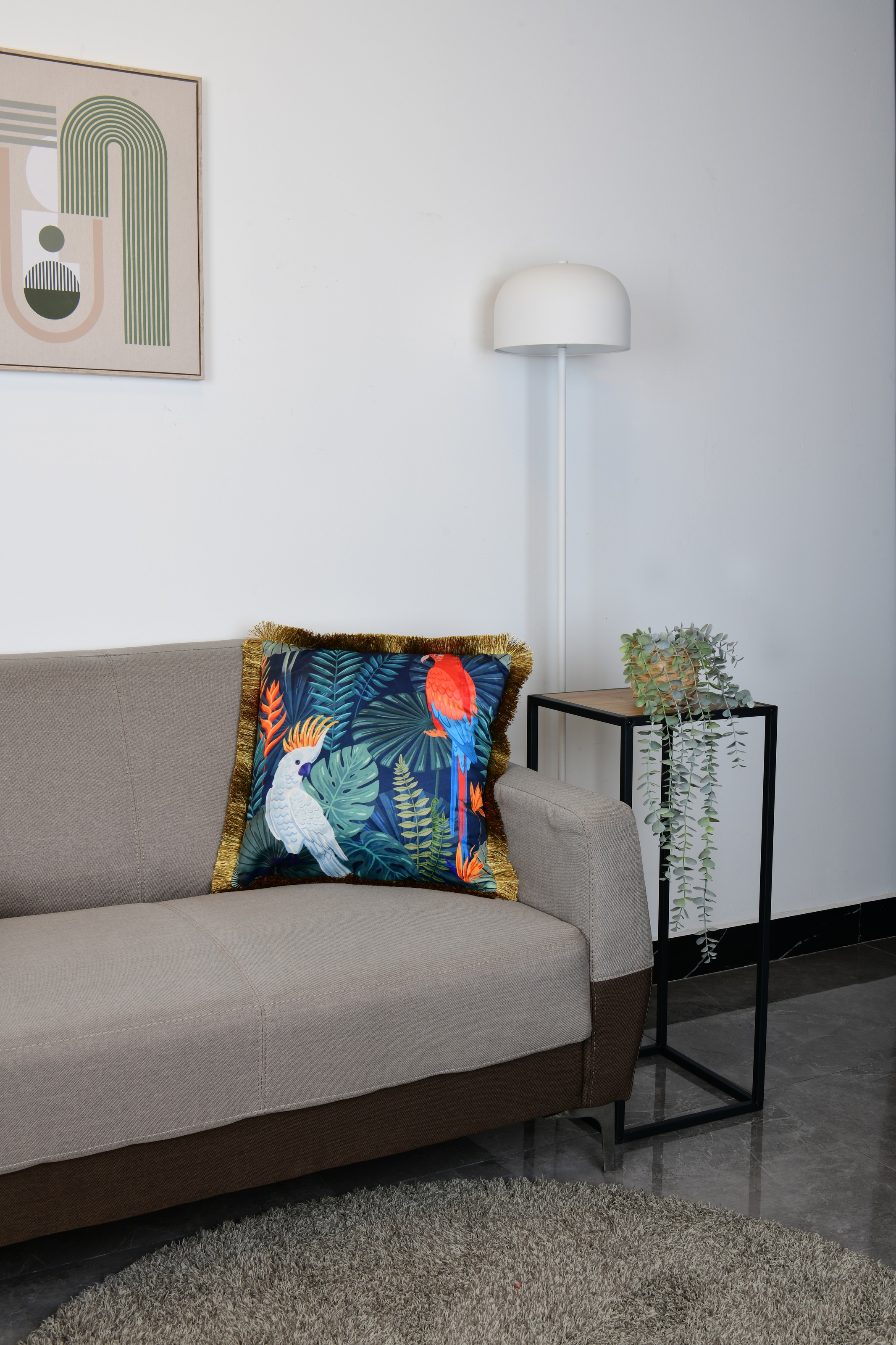 MIRRORS AND MORE Dekokissen »ELONA« unifarben, Dekokissen mit Füllung günstig online kaufen