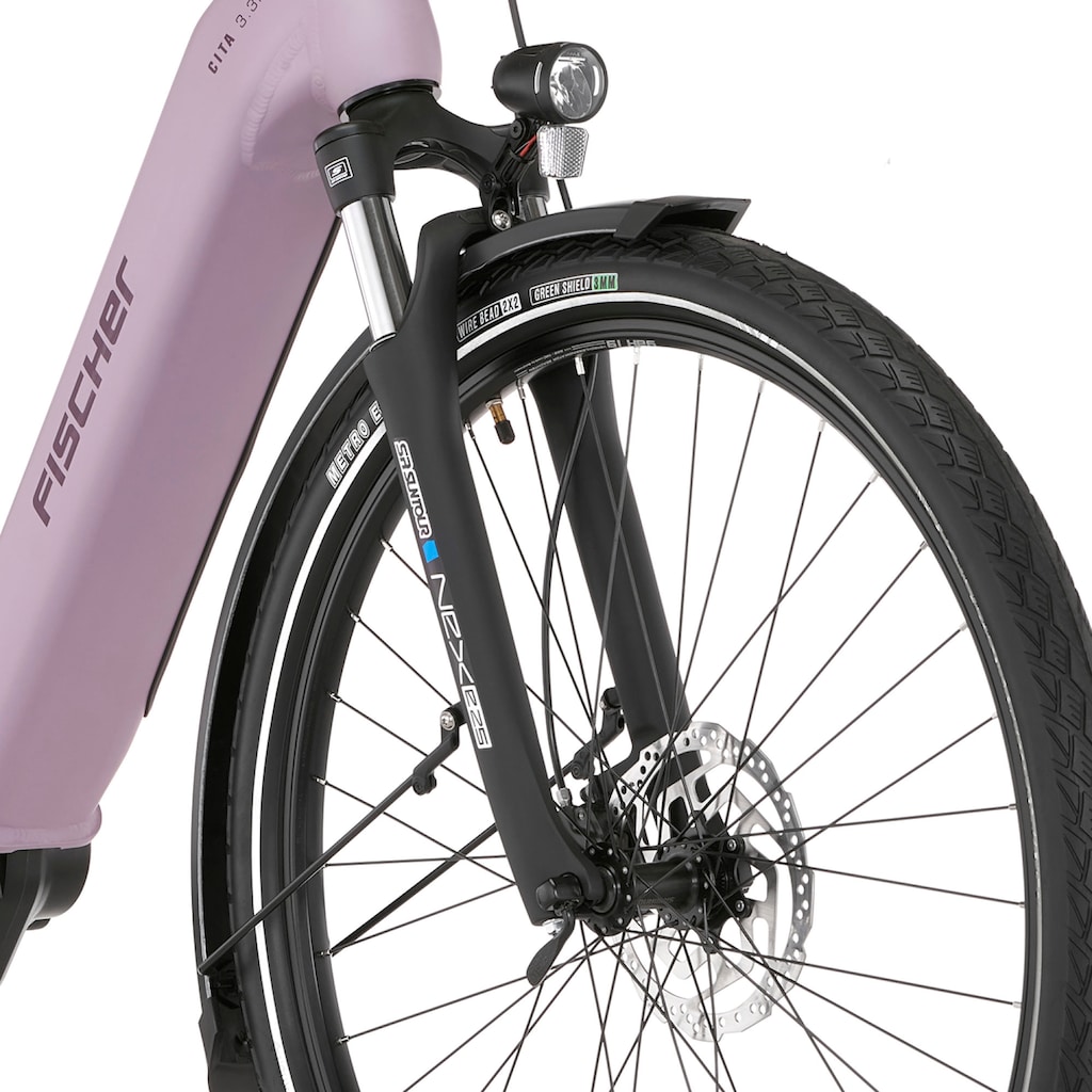 FISCHER Fahrrad E-Bike »CITA 3.3I 522«, 9 Gang, Shimano, Nexus, Mittelmotor 250 W, (Schloss)