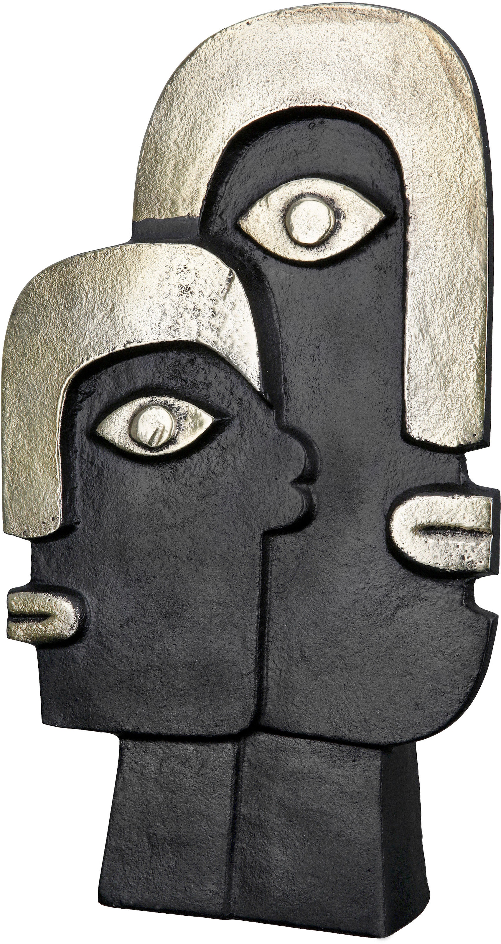 GILDE Dekovase »Face«, (1 St.), Vase aus Aluminium, Dekoobjekt, Höhe ca. 36 günstig online kaufen