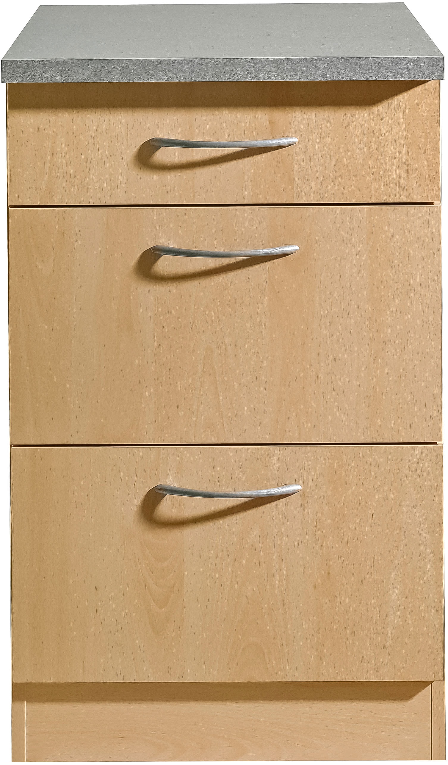 wiho Küchen Unterschrank »Kiel«, 50 cm breit, 60 cm tief, mit 2 großen Auszügen und 1 Schublade