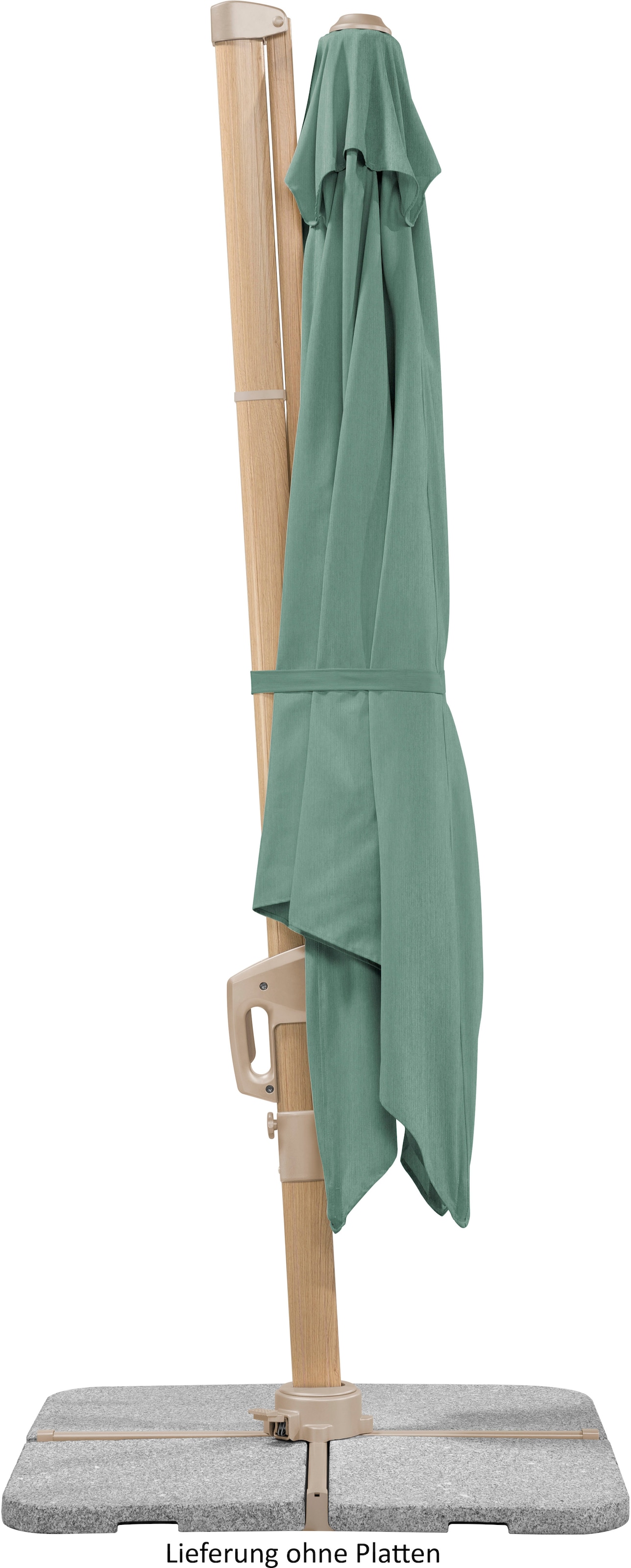 Schneider Schirme Ampelschirm »»Rhodos Twist Loft««, 300x300 cm, flexibler Ampelschirm in moderner Leinenstruktur