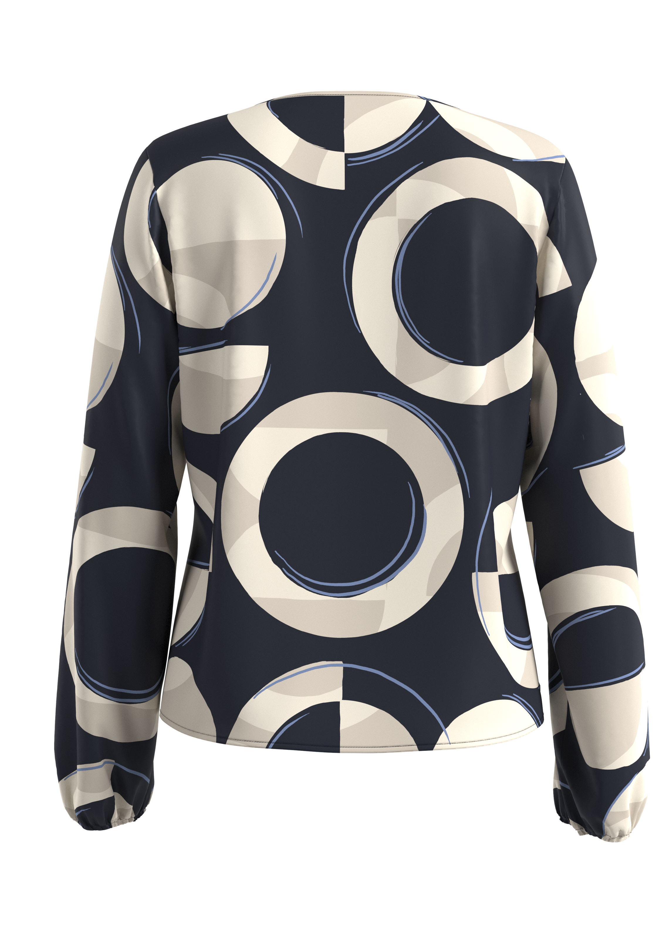 s.Oliver BLACK LABEL Langarmbluse, mit All-Over Print