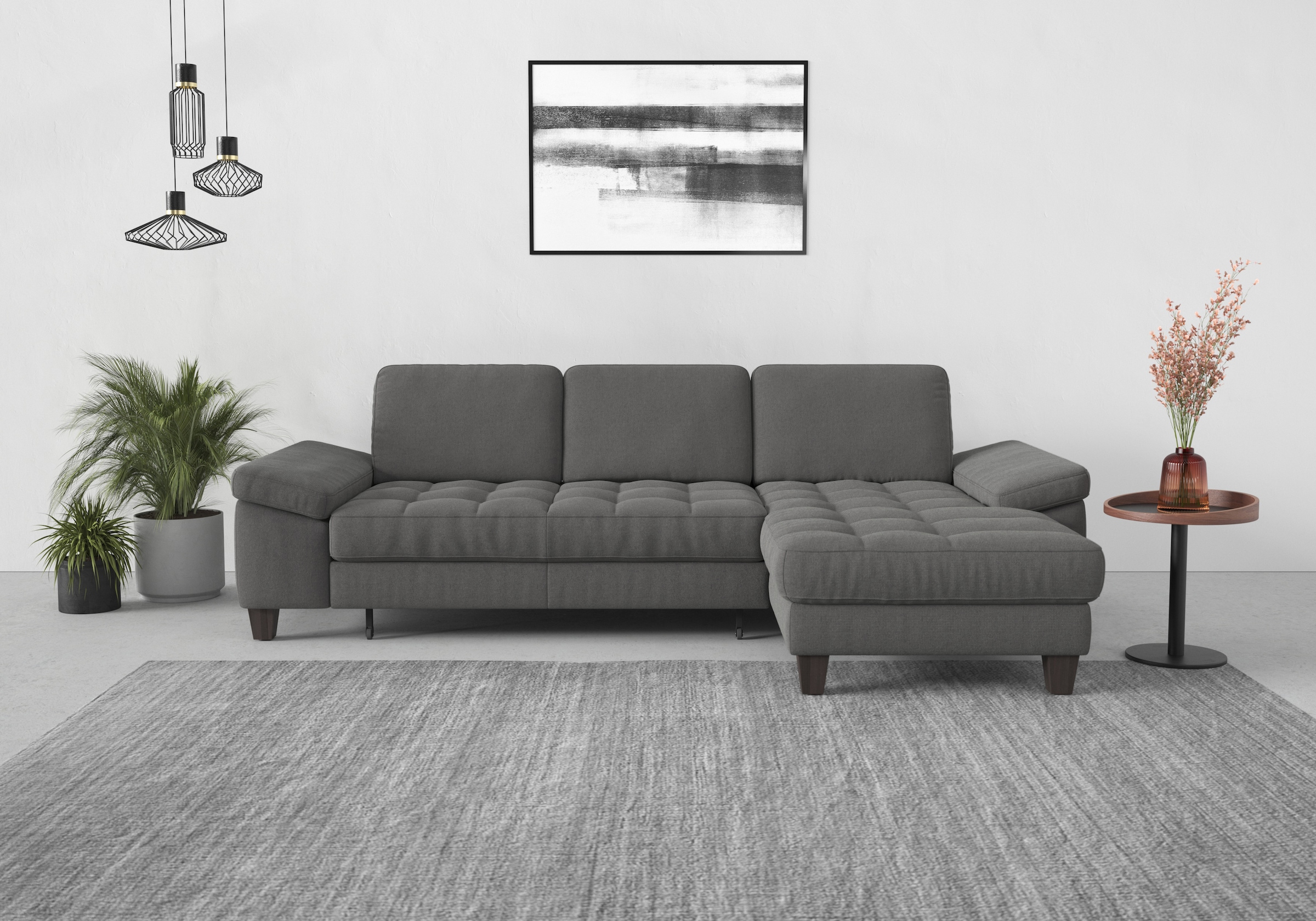 sit&more Ecksofa »Westham L-Form«, Recamiere, mit oder ohne Bettfunktion, B günstig online kaufen