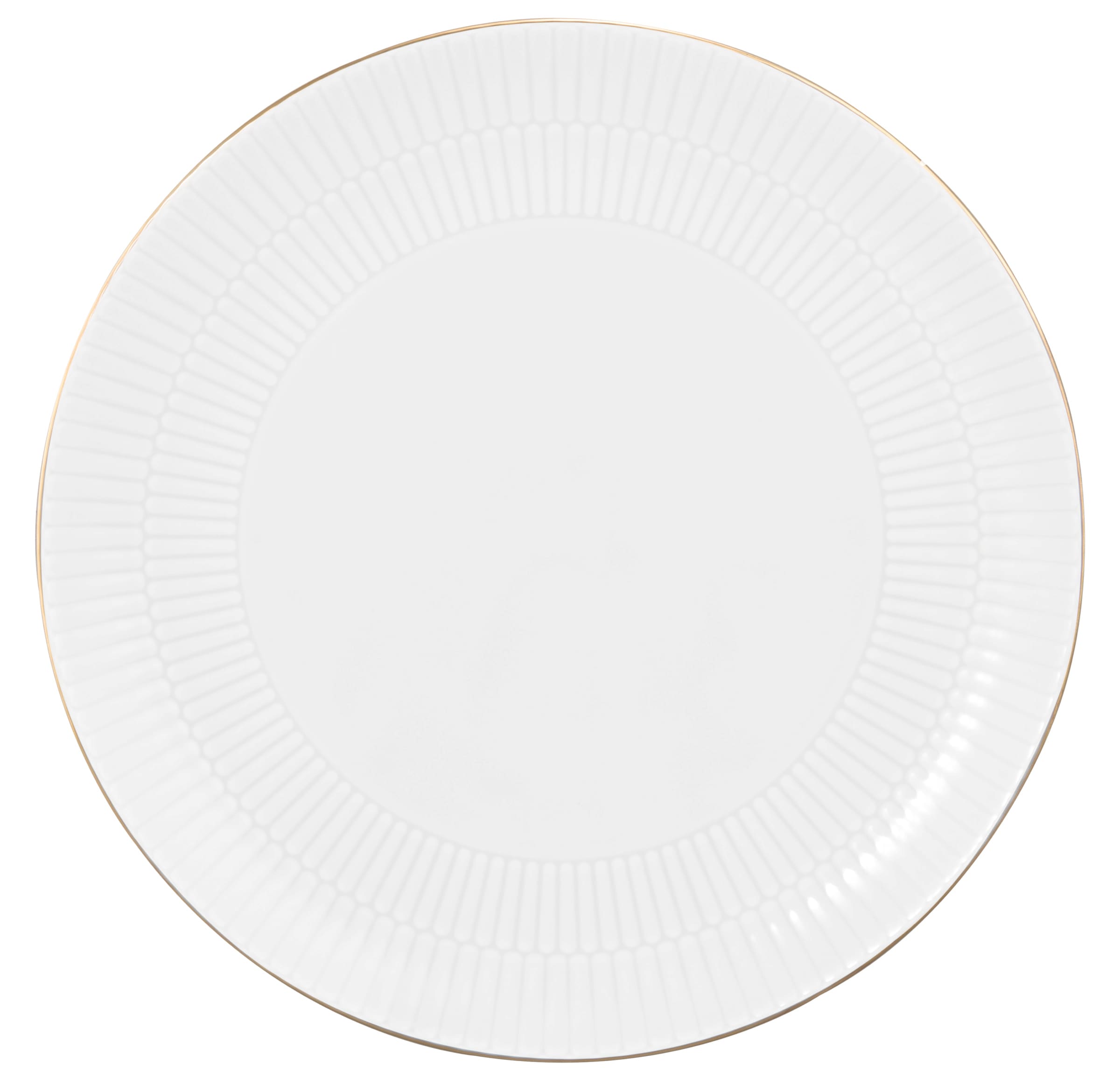 Seltmann Weiden Tafelservice »Tafelservice 12-teilig Amina Goldrand, Teller, Suppenteller« Speiseeller, Suppenteller, weiß, gold