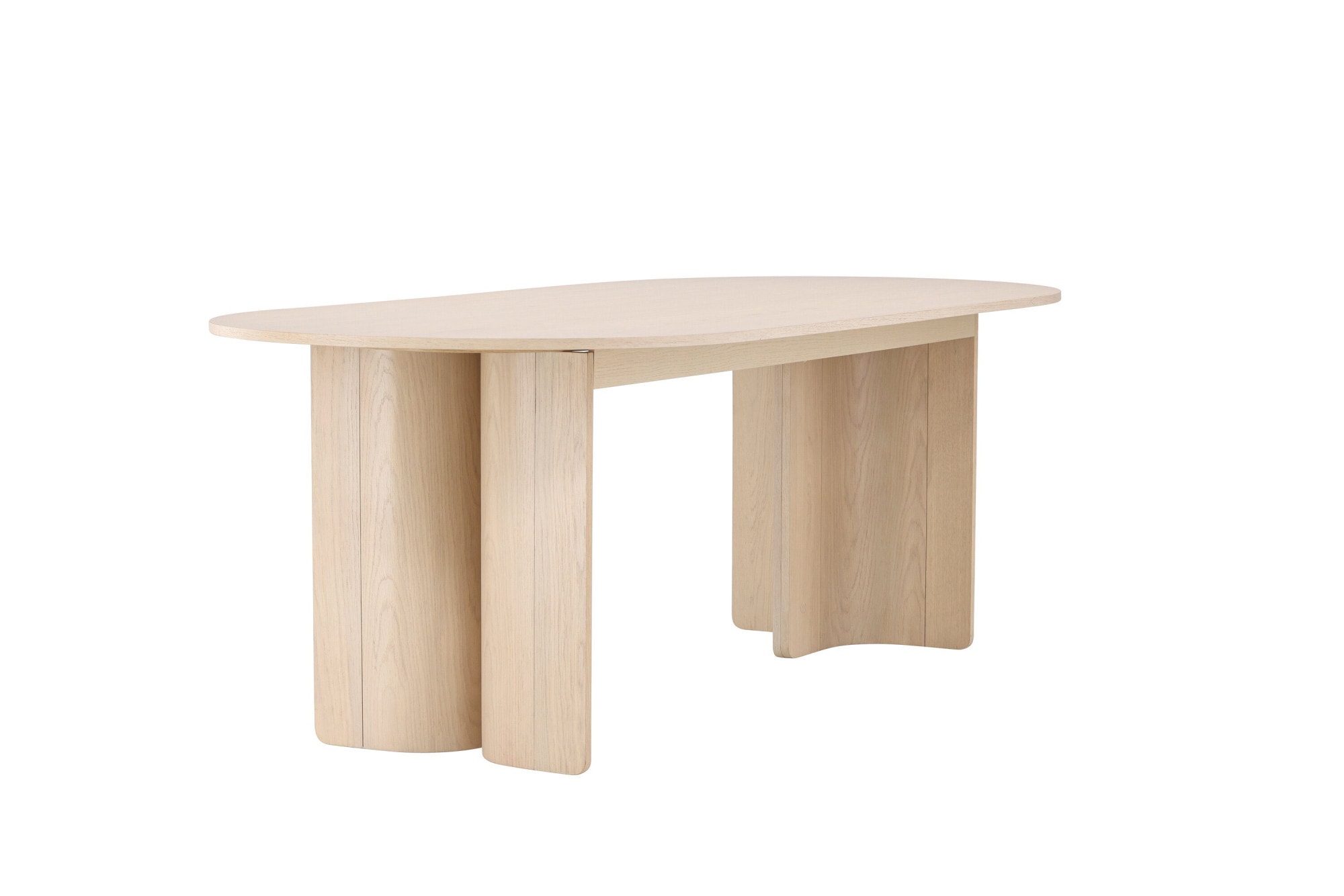 Venture Home Esstisch »Tyresö, rechteckiger Esstisch 220 × 100 cm in Whitewash, geräumig« Esszimmertisch, MDF, hell, pflegeleicht