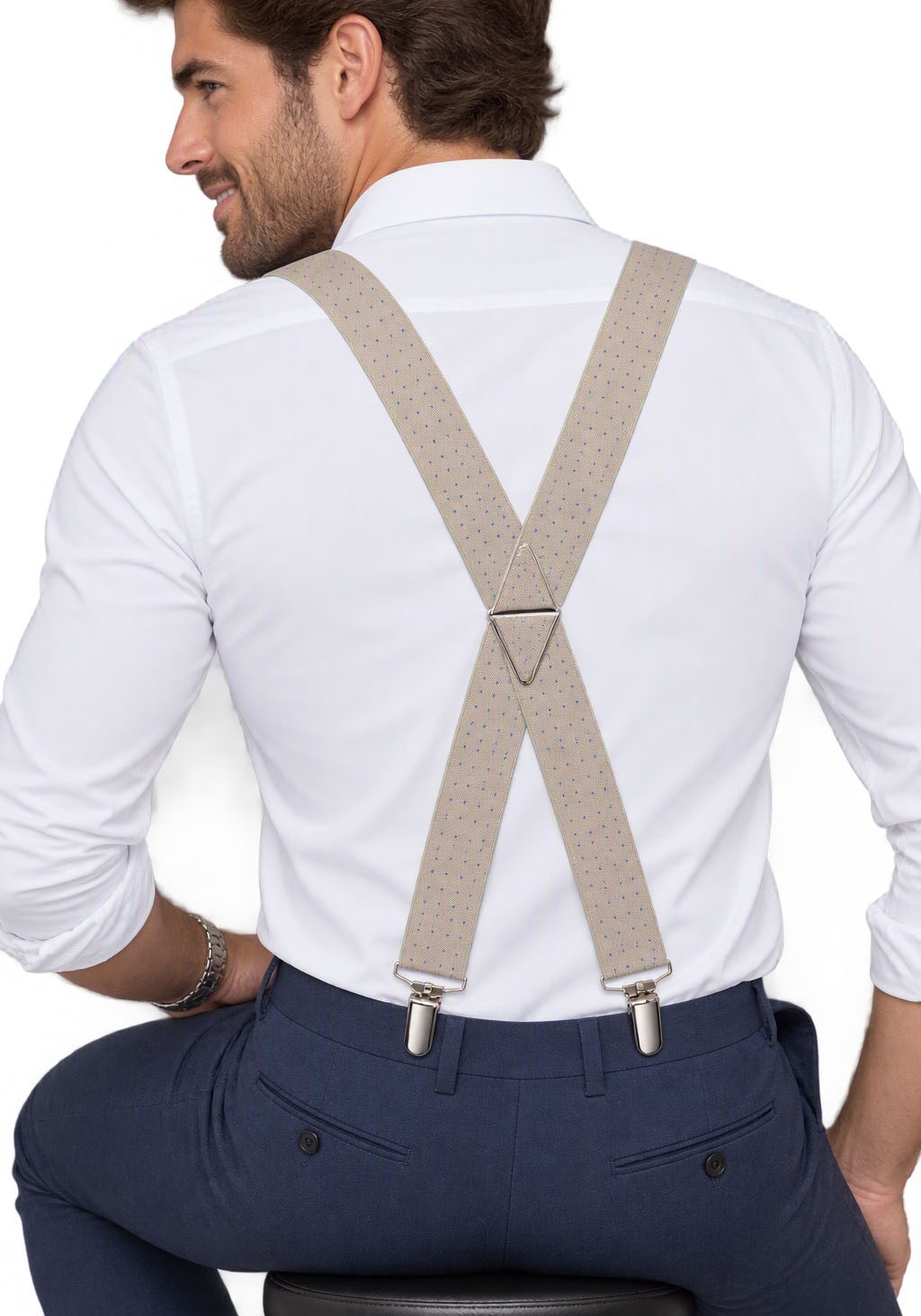 Man's World Hosenträger in bequemer Breite & extra Länge bis 130cm
