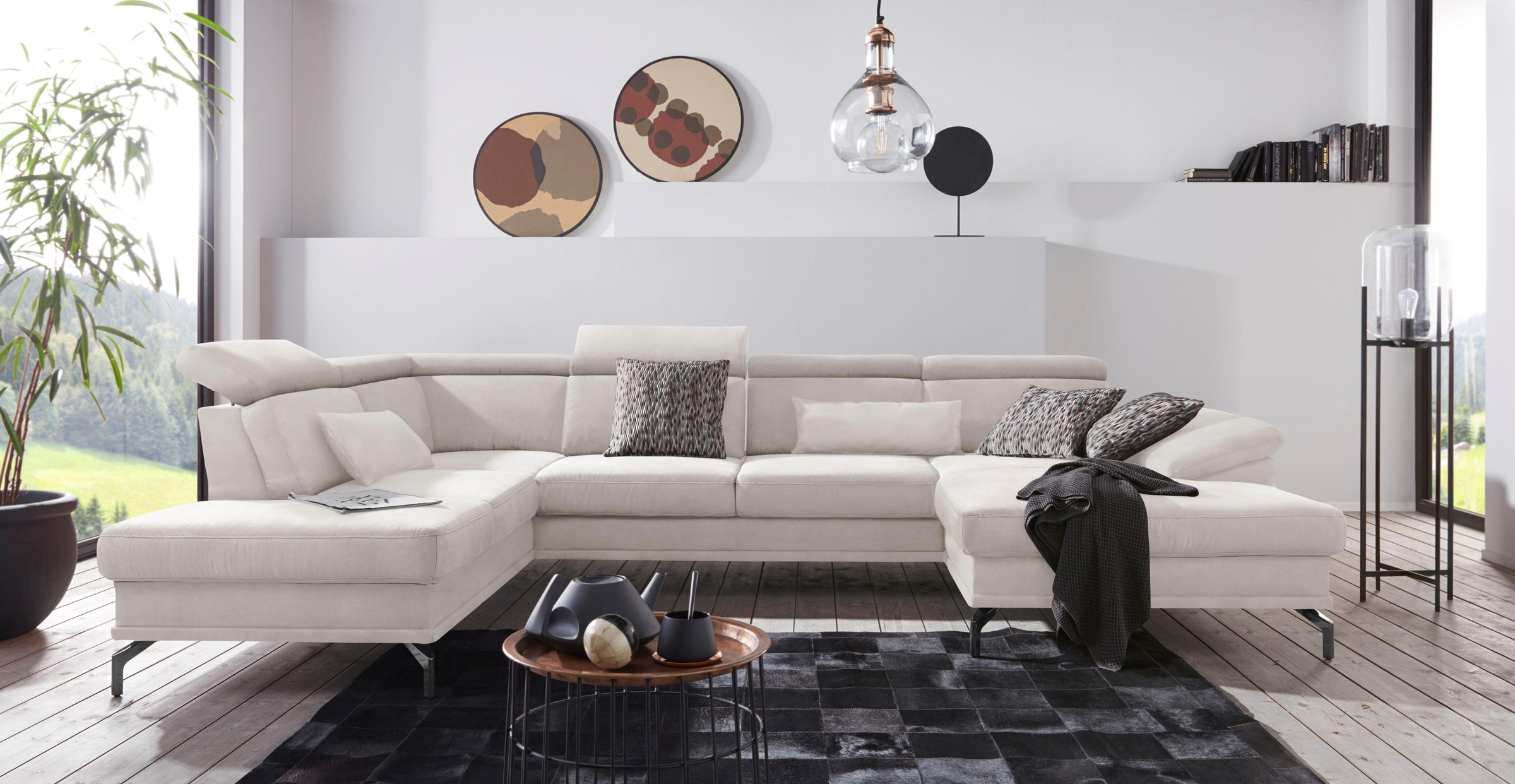 sit&more Wohnlandschaft »Scorpio U-Form« inklusive Sitztiefenverstellung, m günstig online kaufen