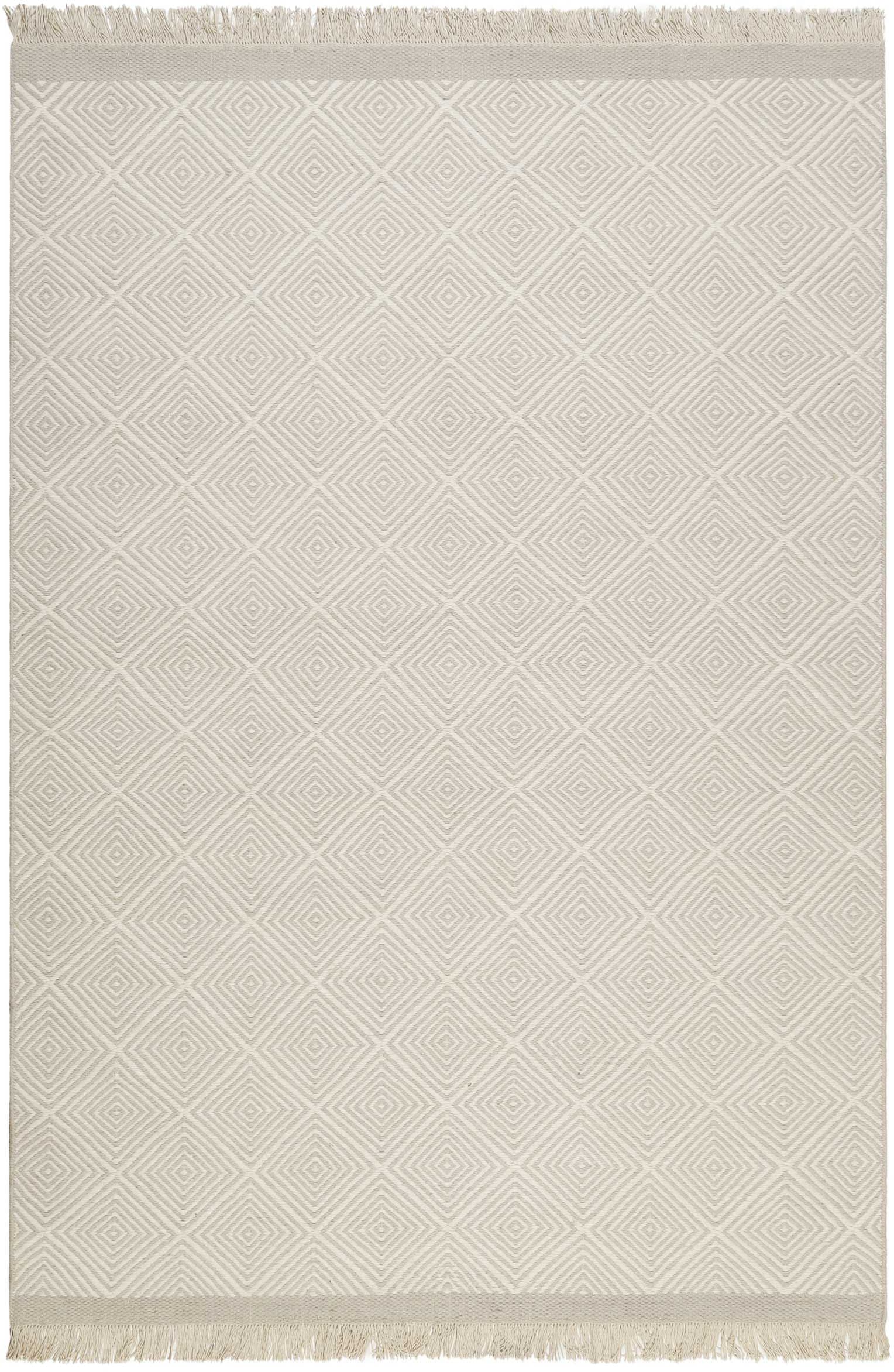 Esprit Wollteppich »Cairo ESP-2206«, rechteckig, 10 mm Höhe, Naturfaserteppich mit Fransen im modernen Design, Wohnzimmer