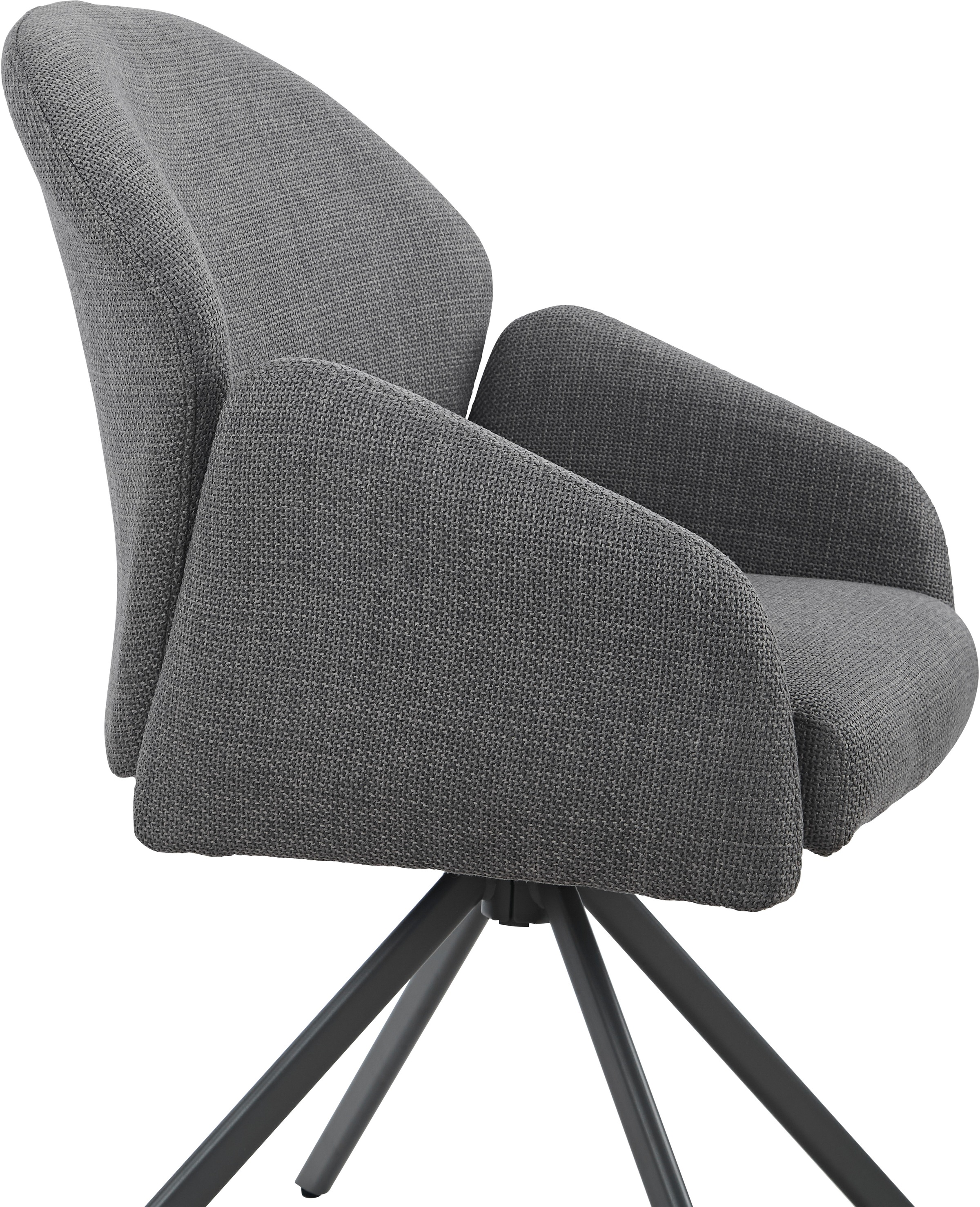 HELA Armlehnstuhl »HOLLY« (Set) 2 Stk.360° drehbar, Armlehnen, Gestell angepasst, Swing Back Komfortrücken