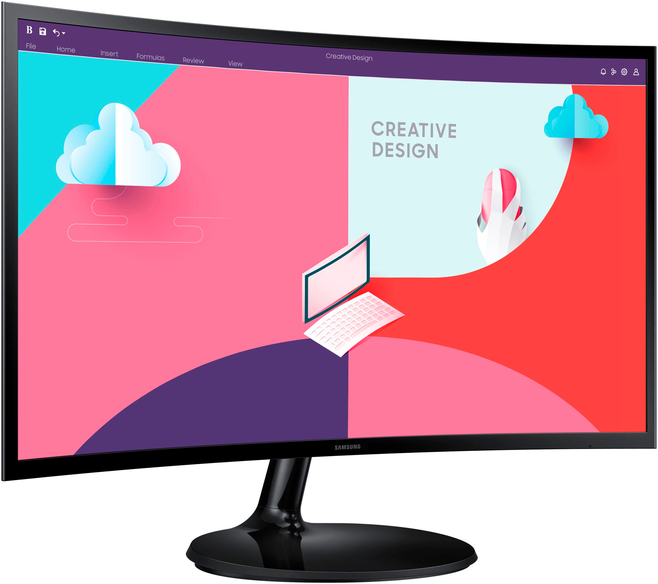Samsung Curved-LED-Monitor »S24C364EAU«, 59 cm/24 Zoll, 1920 x 1080 px, Full HD, 4 ms Reaktionszeit, 75 Hz