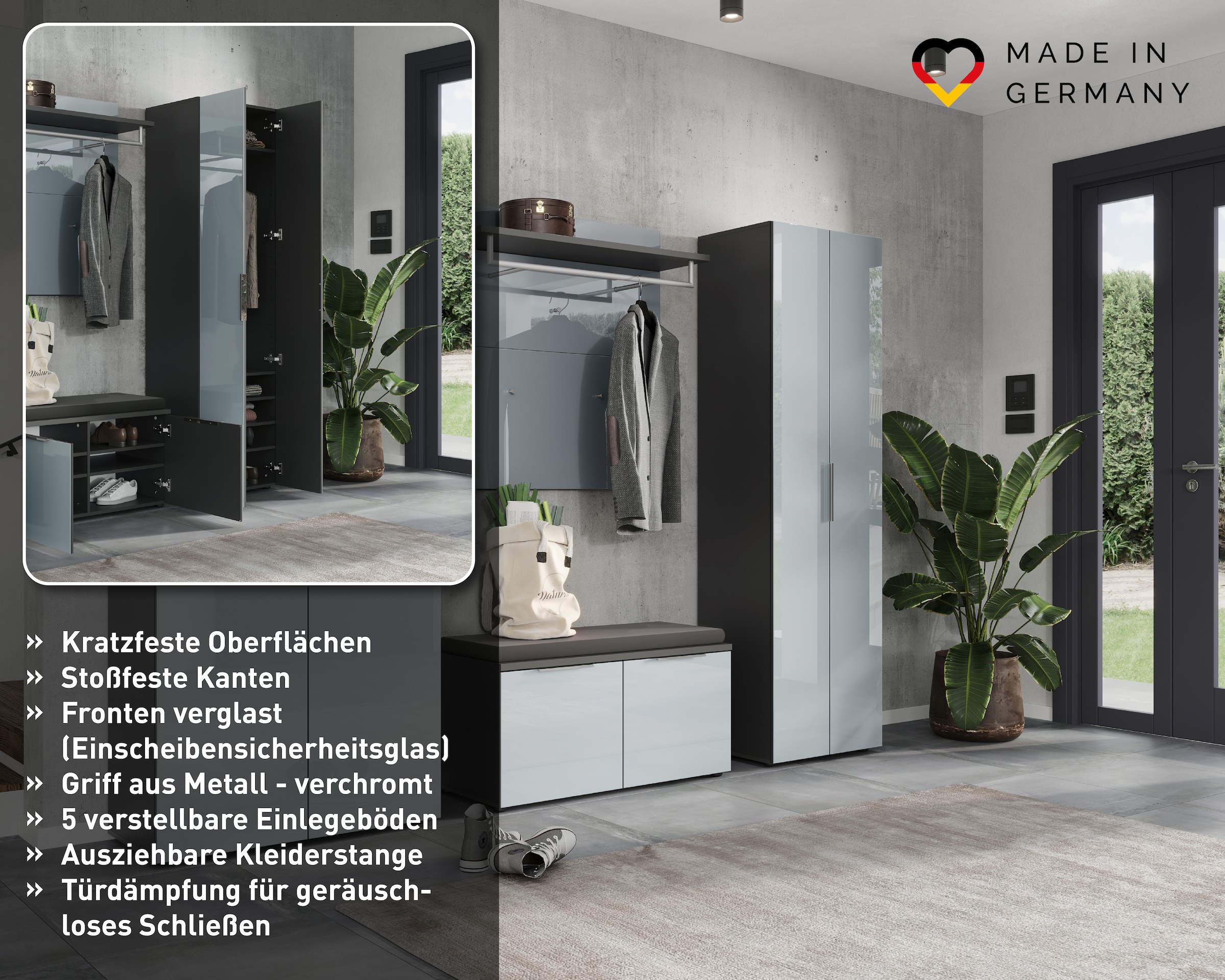 GERMANIA Garderobenschrank »Oakland«